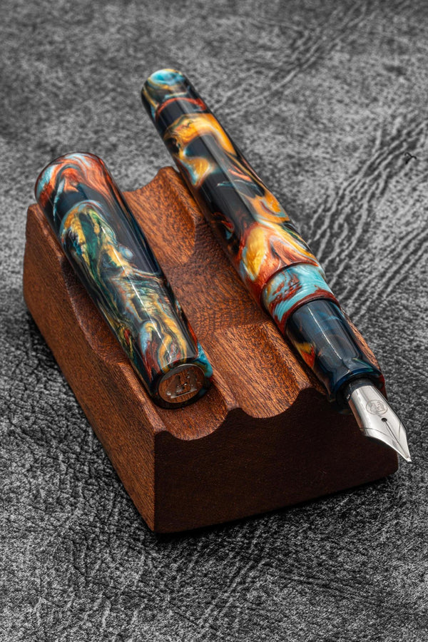 Studyo Agackakan x Galen - Fountain Pen - Dark Blue Abalone - Galen TR
