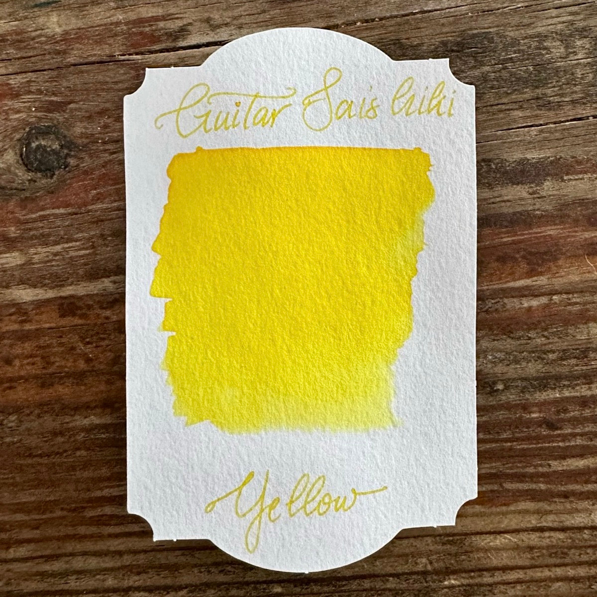 Guitar Saishiki Fountain Pen Ink, Yellow