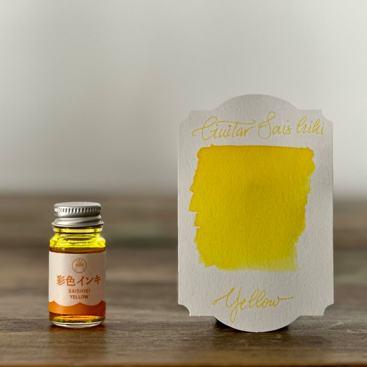 Guitar Saishiki Fountain Pen Ink, Yellow