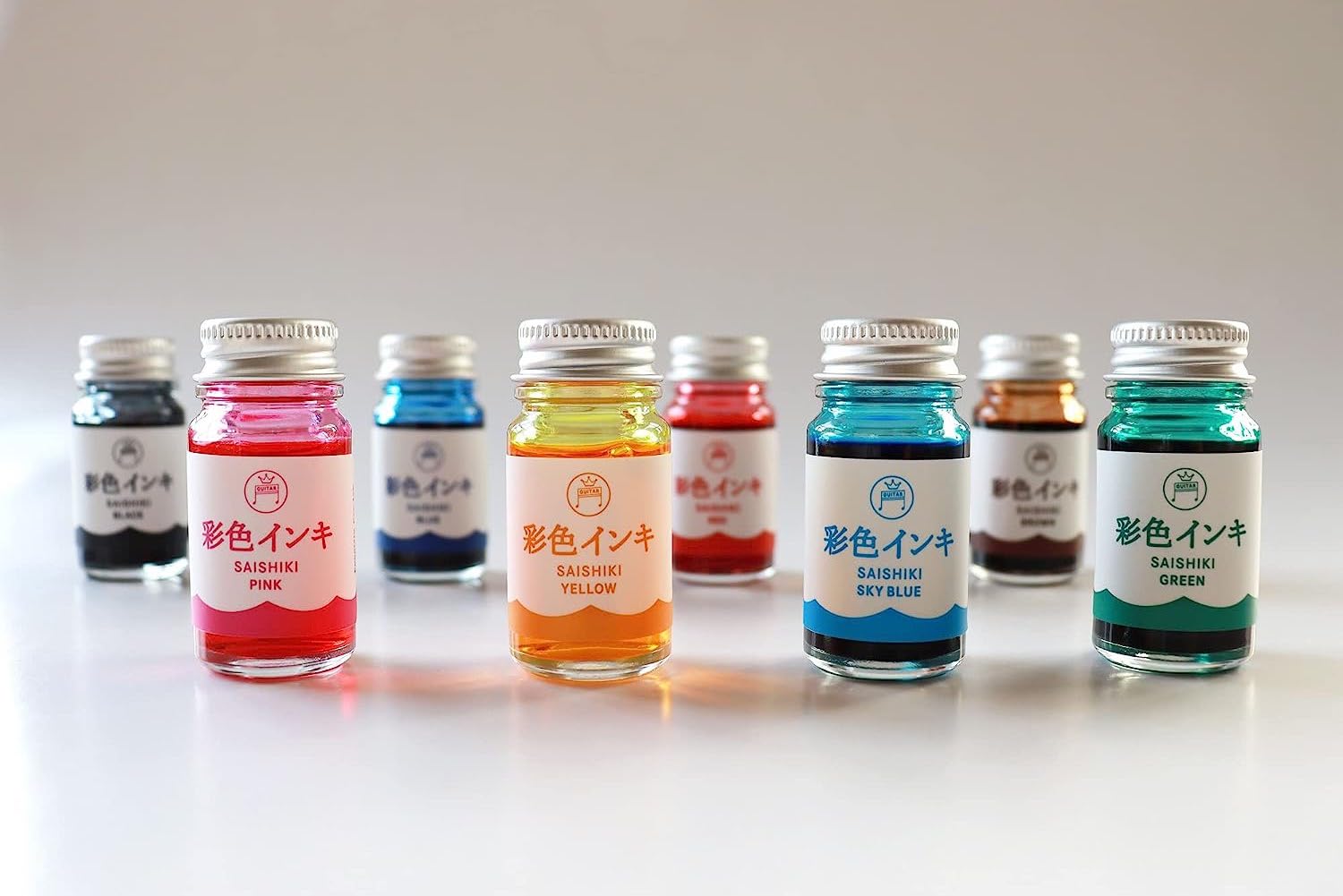 Guitar Saishiki Fountain Pen Ink, Yellow