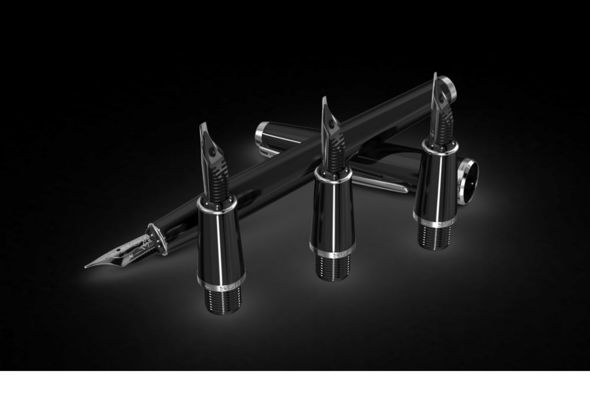 Scrikss Vintage 33 Fountain Pen Calligraphy Set - Black