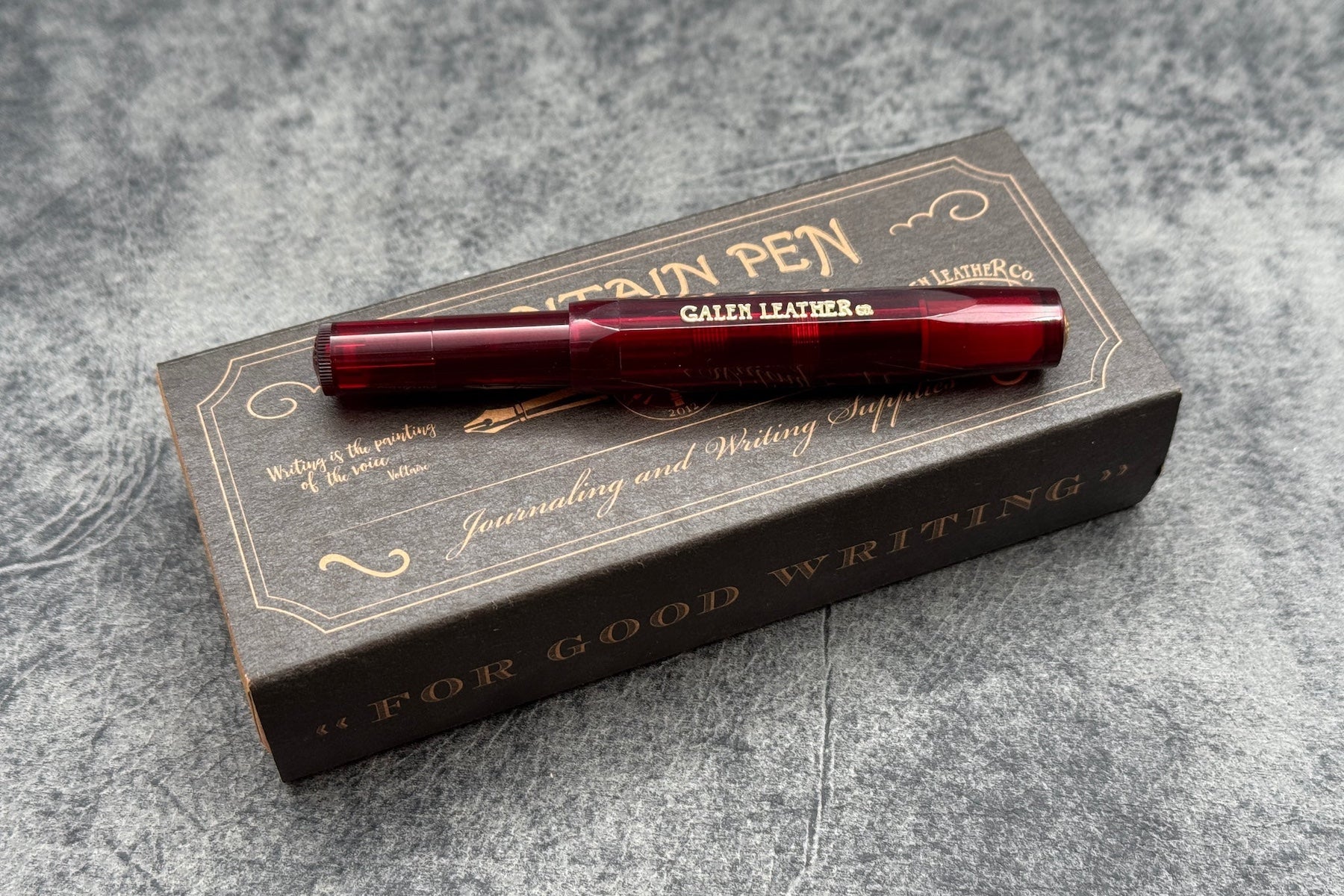 Kaweco Sport Carmine Dolma Kalem - Galen Leather Edisyonu