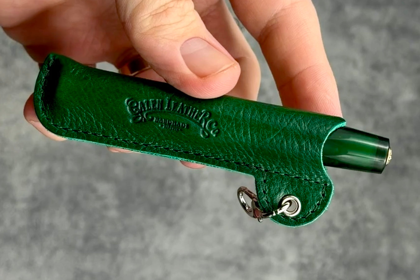 Kaweco Sport Fountain Pen Vivianite Green with Lanyard Pen Sleeve