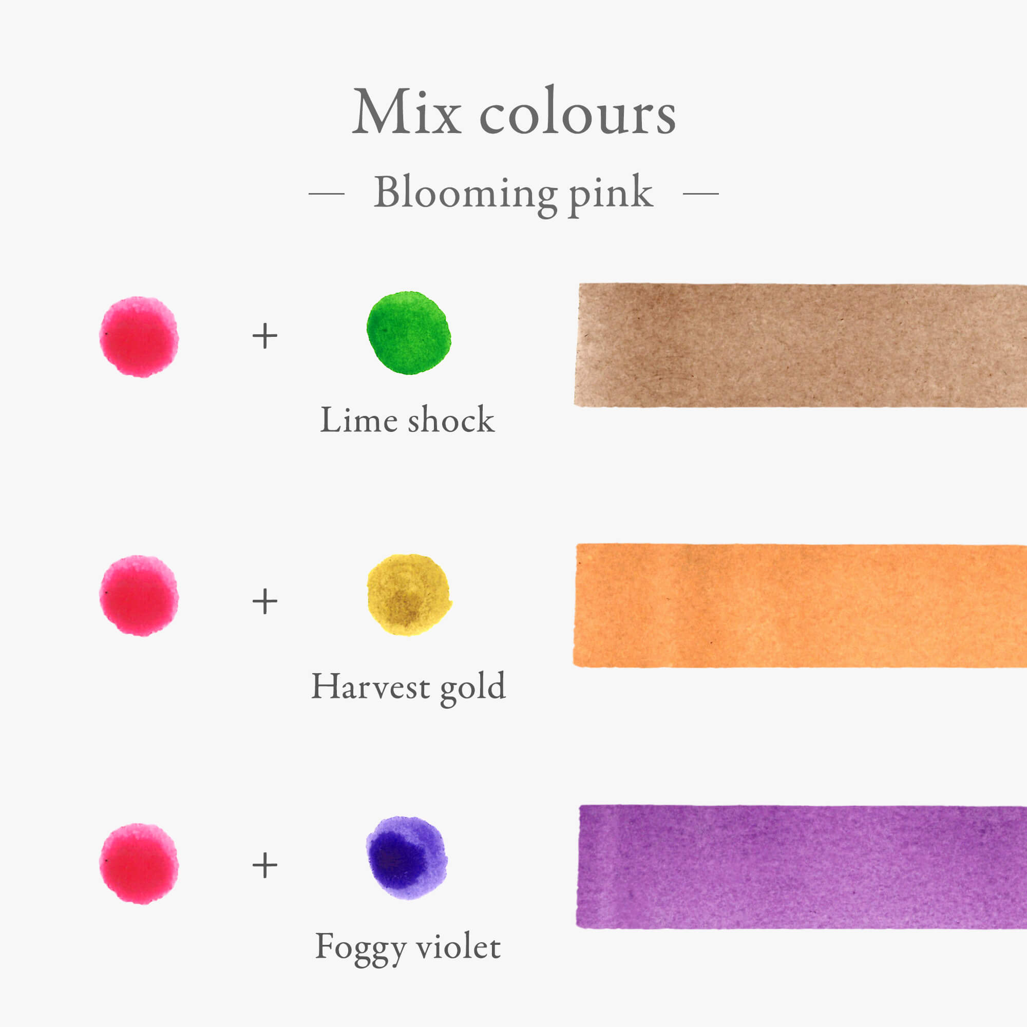 Kakimori Karıştırılabilir Dolma Kalem Mürekkebi -Blooming pink