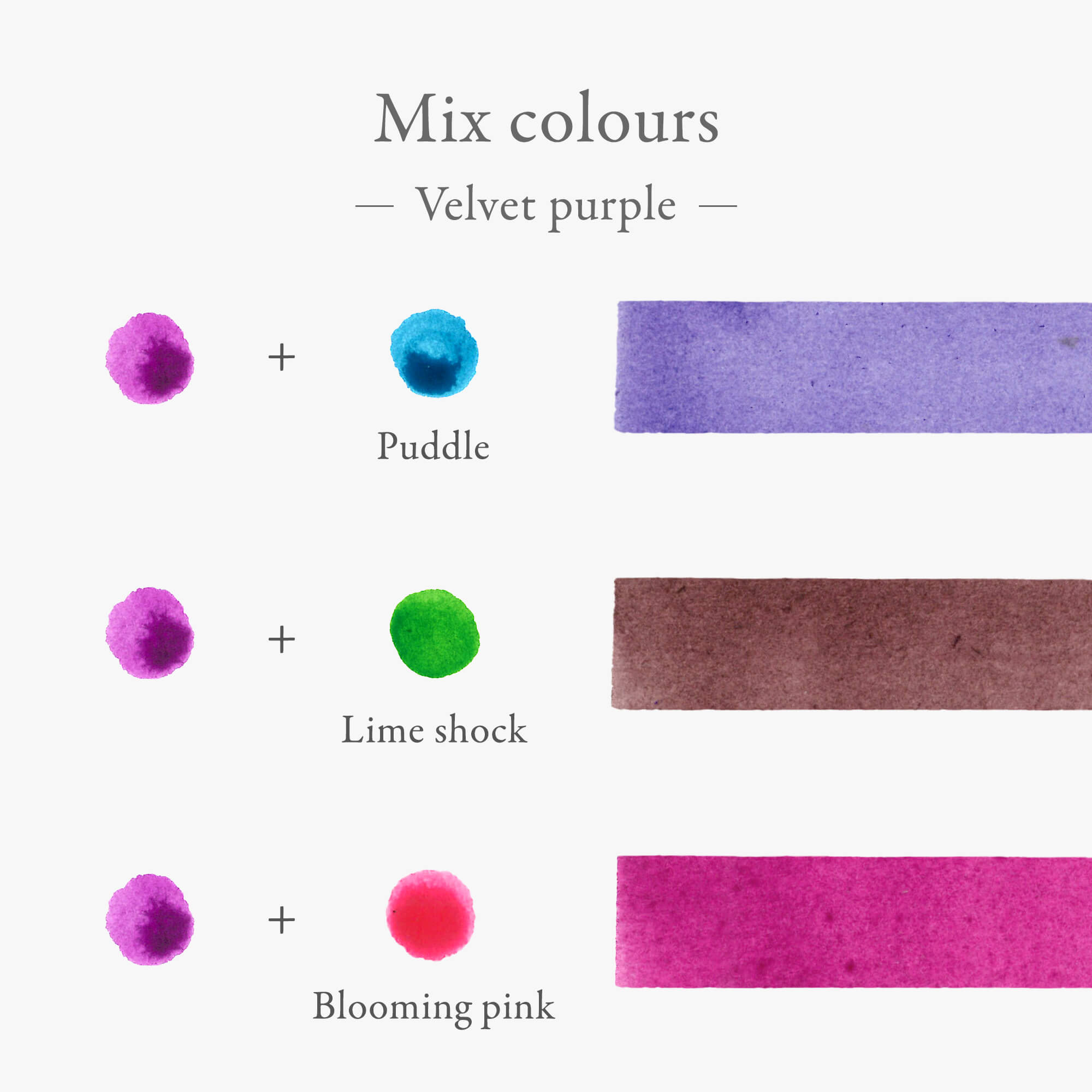 Kakimori Karıştırılabilir Dolma Kalem Mürekkebi -Velvet purple
