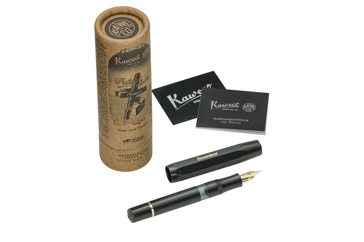 Kaweco Piston Classic Sport Dolmakalem - Siyah (Yalnızca Özel Uçlar)