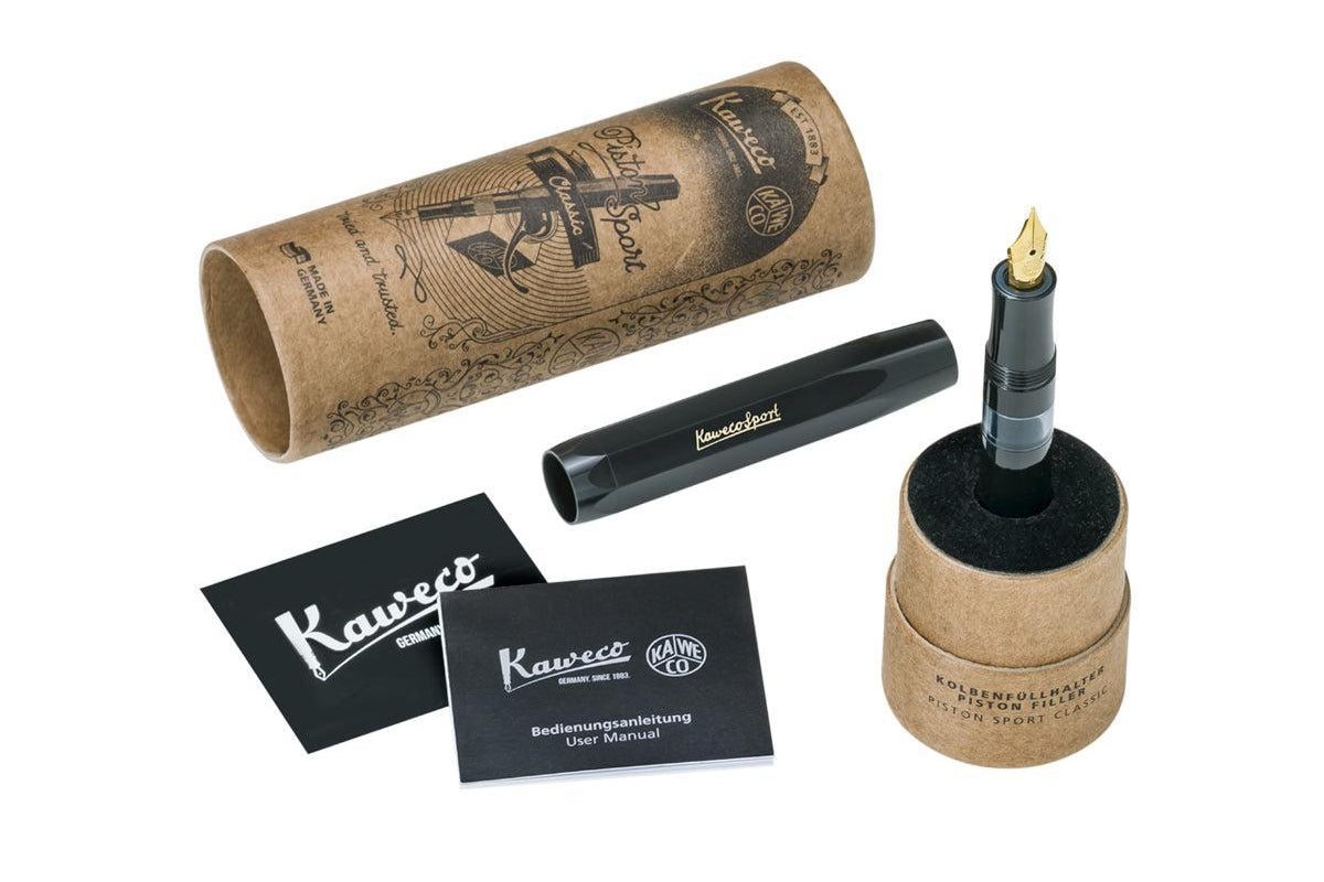 Kaweco Piston Classic Sport Dolmakalem - Siyah (Yalnızca Özel Uçlar)