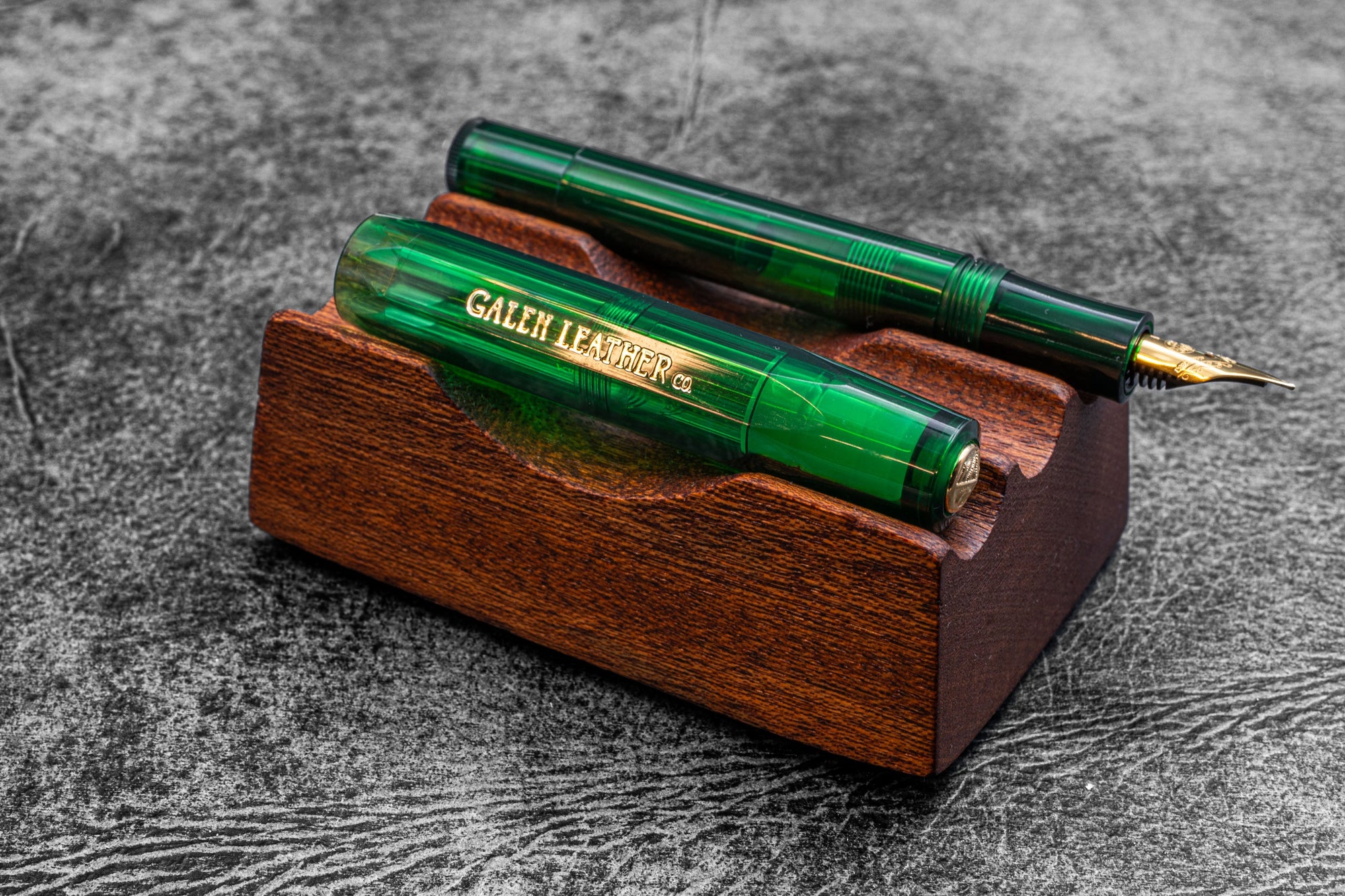 Kaweco Sport Fountain Pen Vivianite Green with Lanyard Pen Sleeve