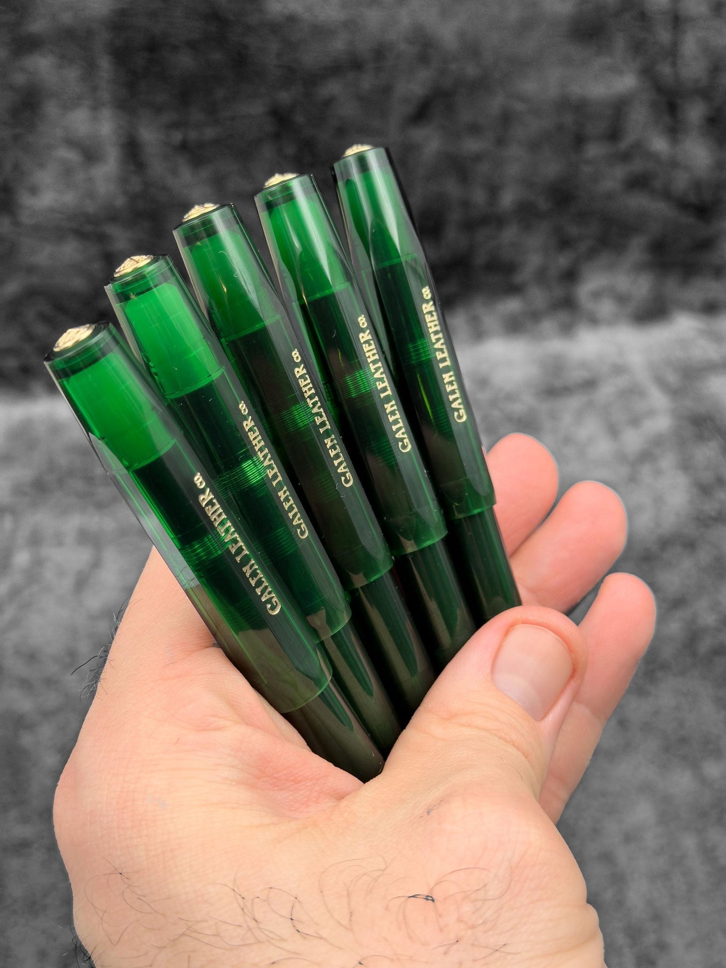 Kaweco Sport Fountain Pen Vivianite Green with Lanyard Pen Sleeve
