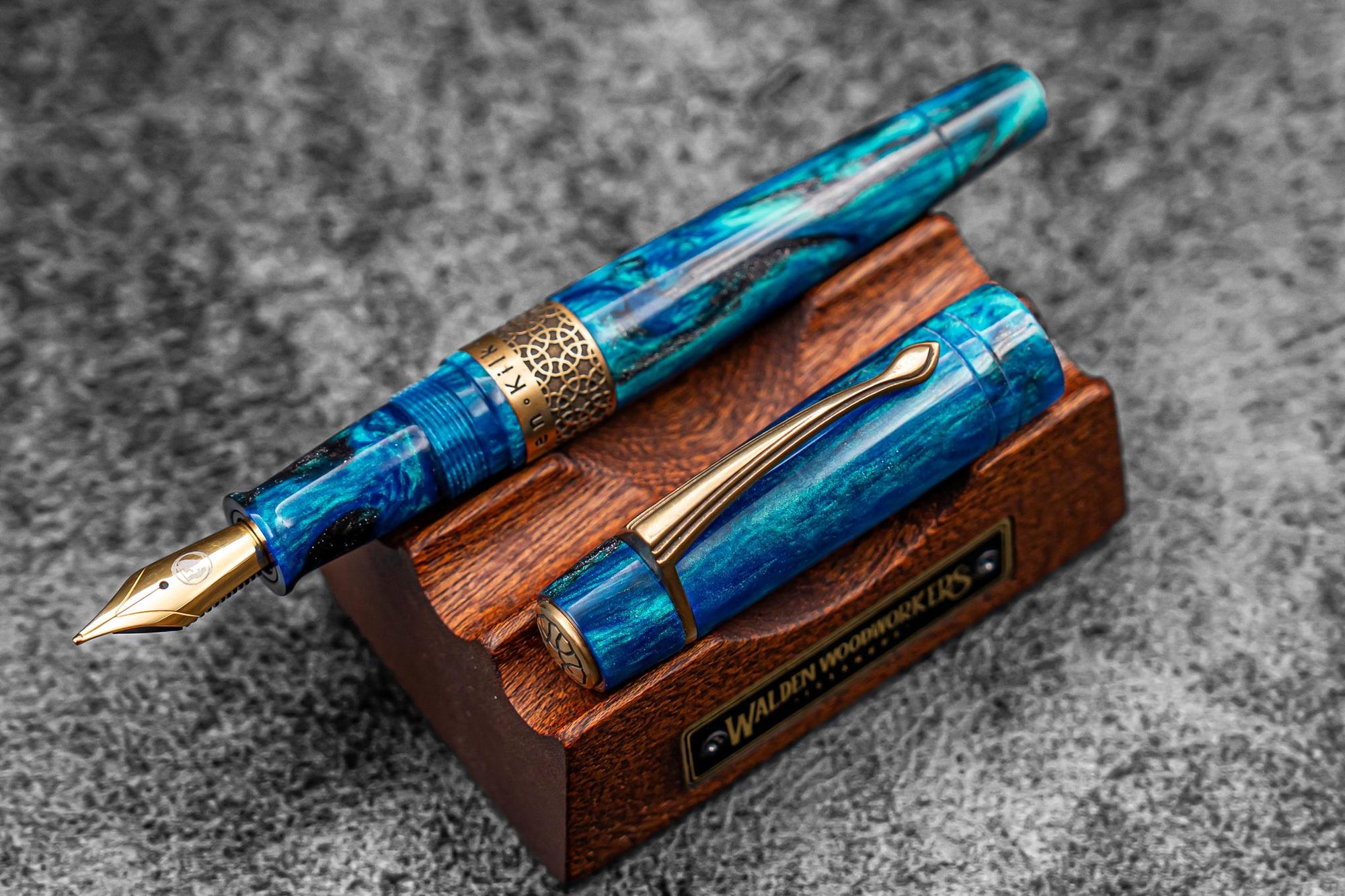 Kilk &amp; Galen SE Celestial Fountain Pen - Carolina Midnight
