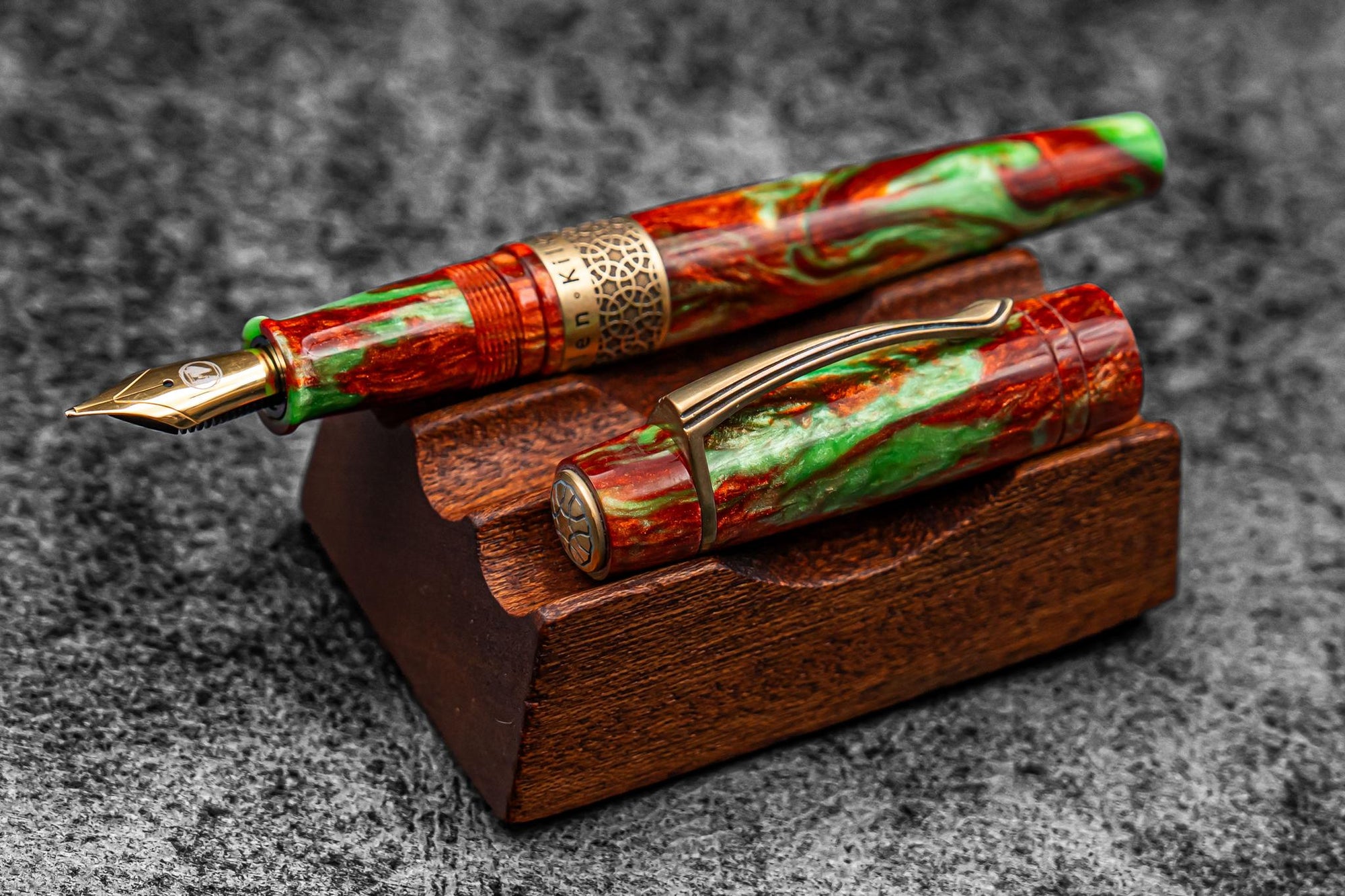 Kilk &amp; Galen SE Celestial Fountain Pen - Copper Patina