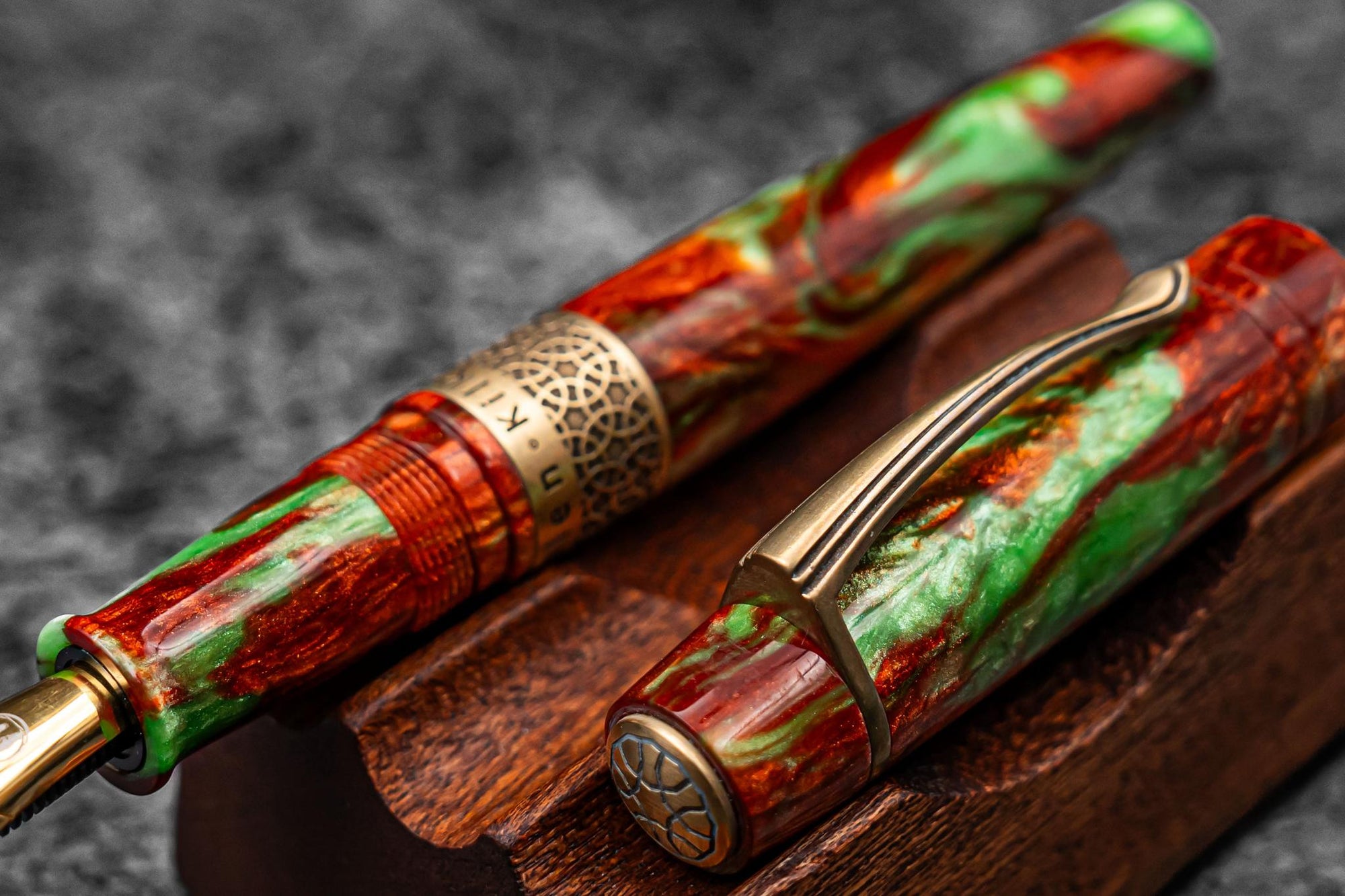 Kilk &amp; Galen SE Celestial Fountain Pen - Copper Patina