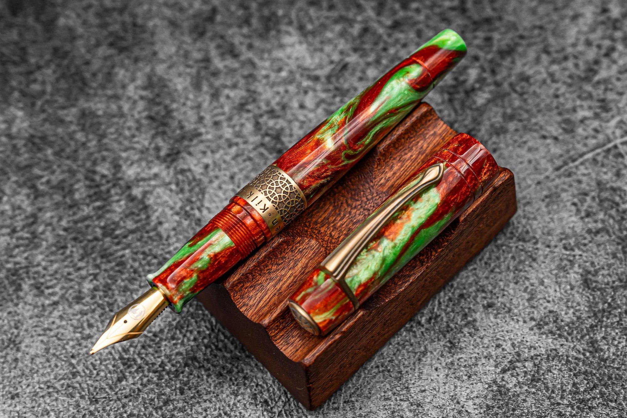Kilk &amp; Galen SE Celestial Fountain Pen - Copper Patina