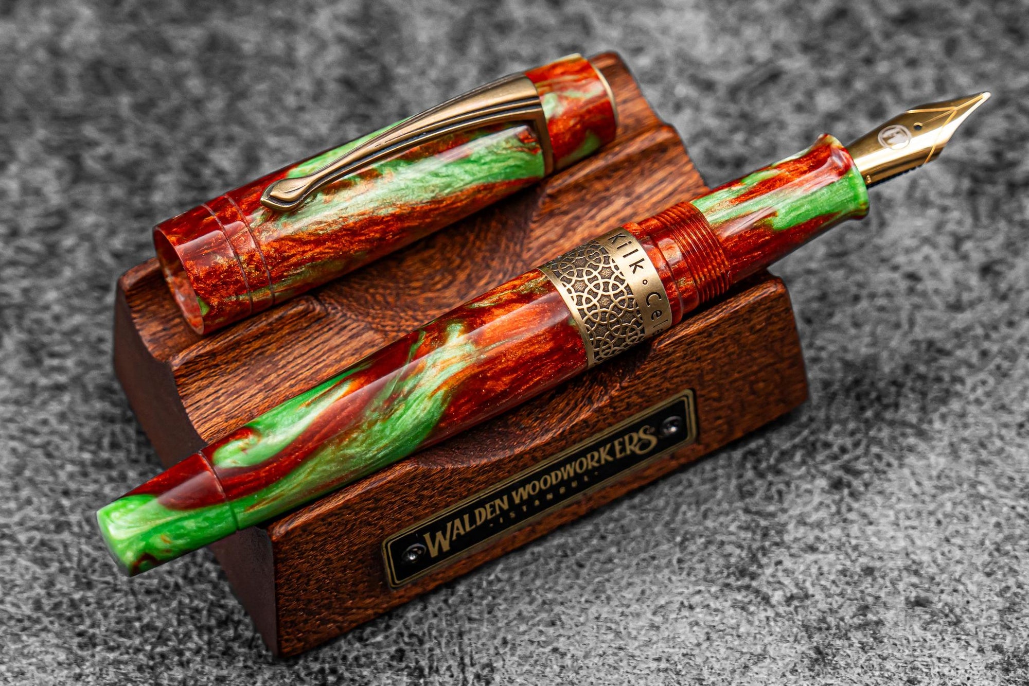 Kilk &amp; Galen SE Celestial Fountain Pen - Copper Patina