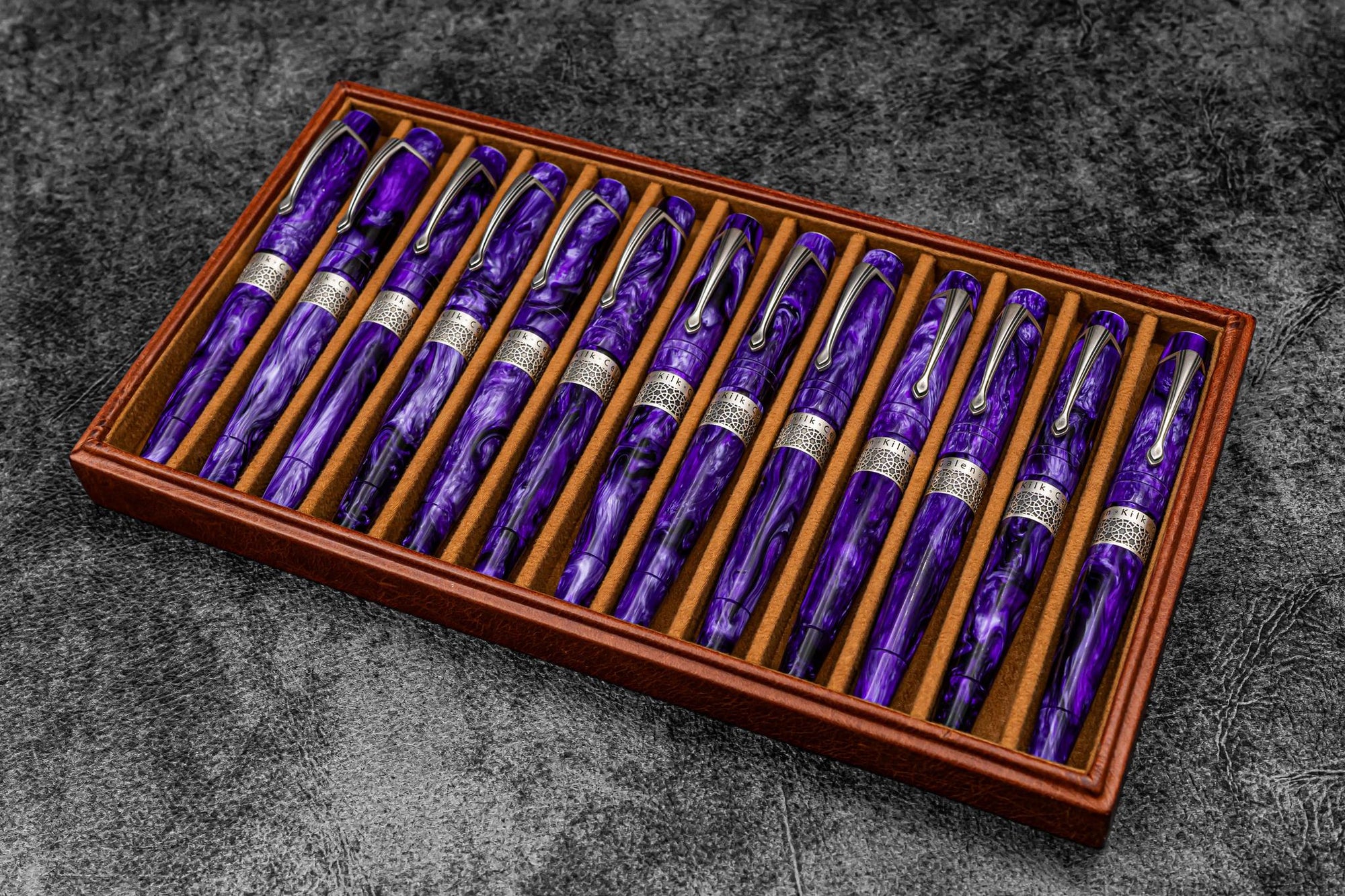 Kilk &amp; Galen SE Celestial Fountain Pen - Purple Mix