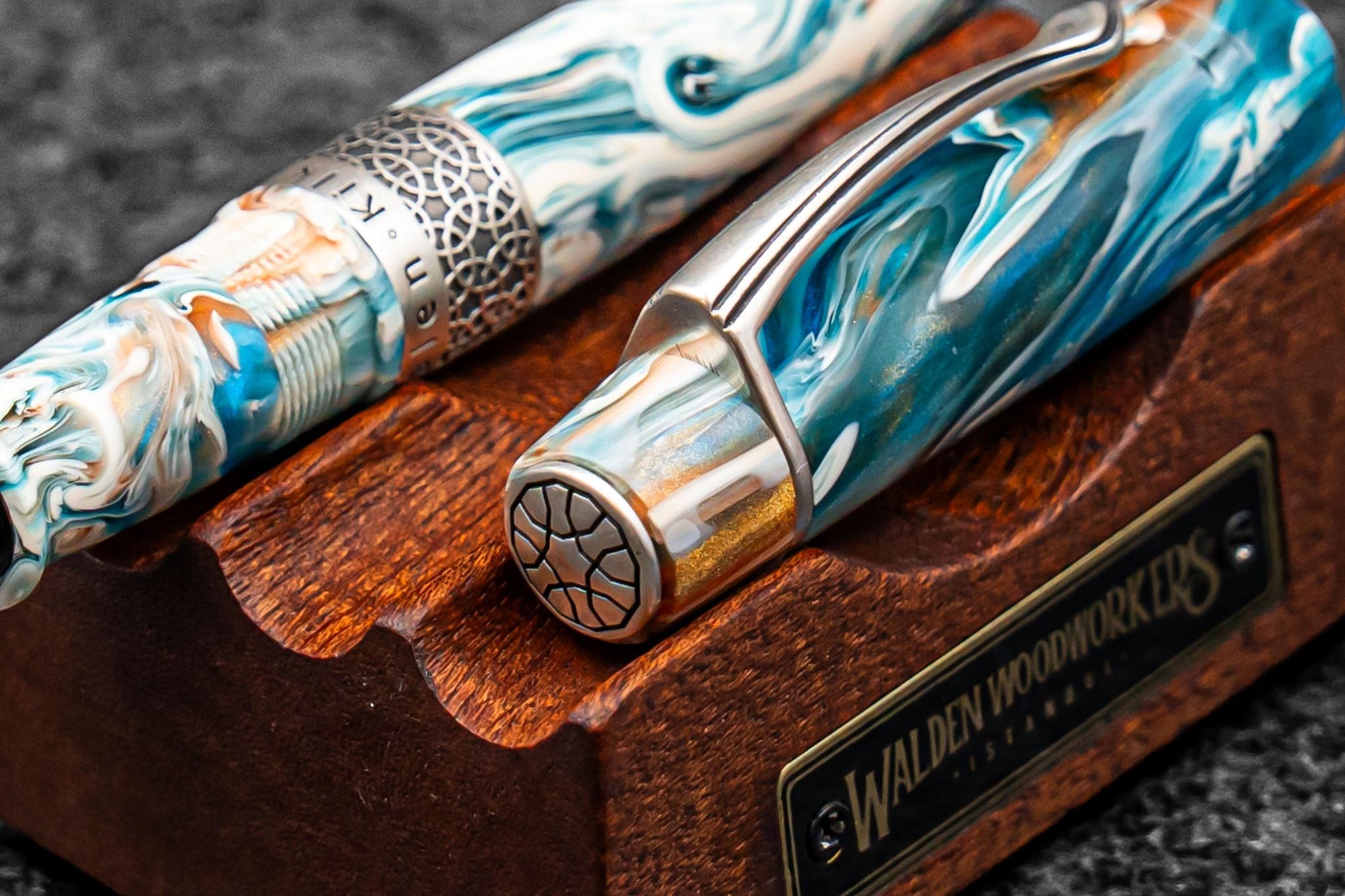 Kilk &amp; Galen SE Celestial Fountain Pen - Tiger Lily Koi