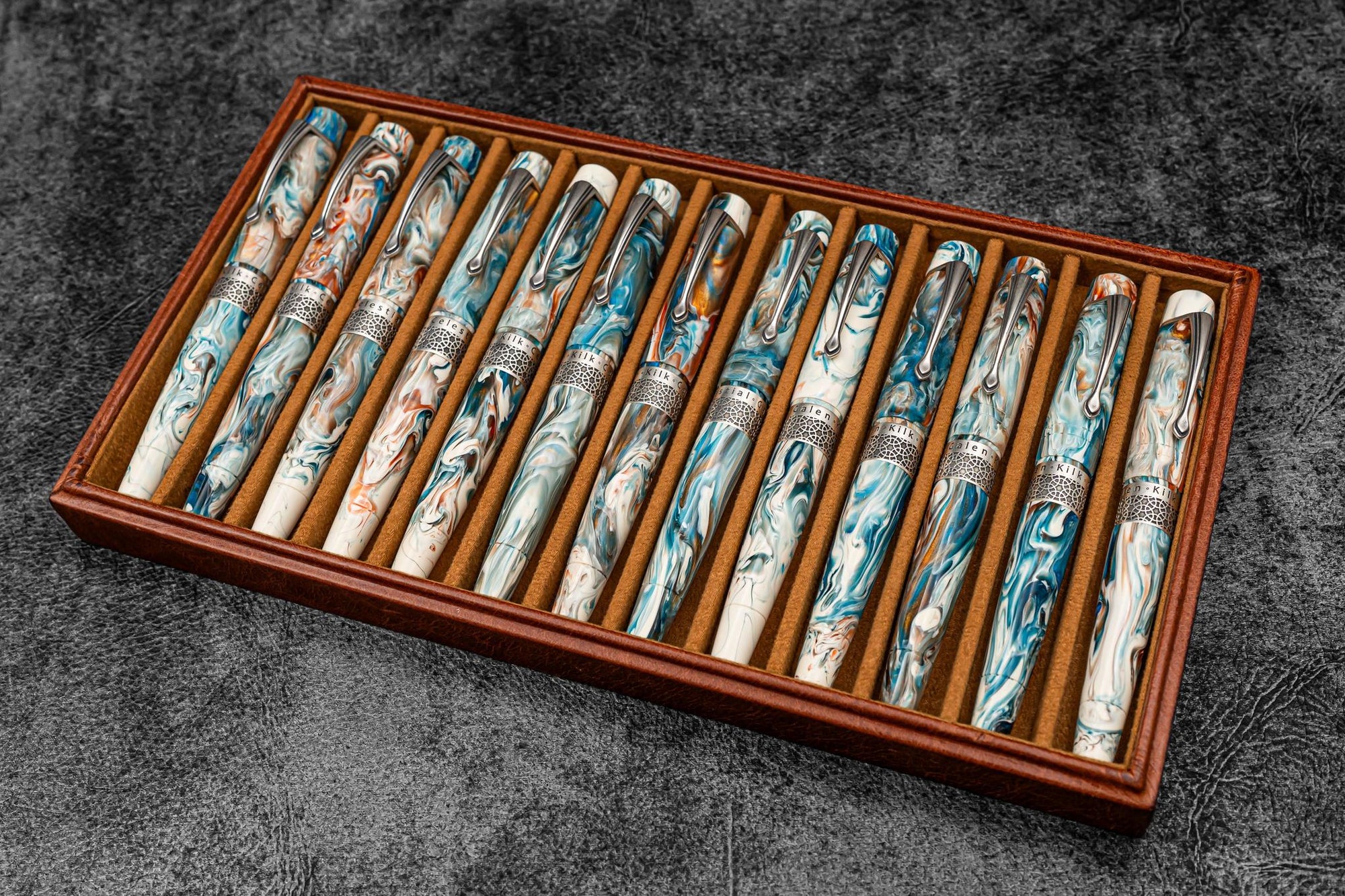 Kilk &amp; Galen SE Celestial Fountain Pen - Tiger Lily Koi