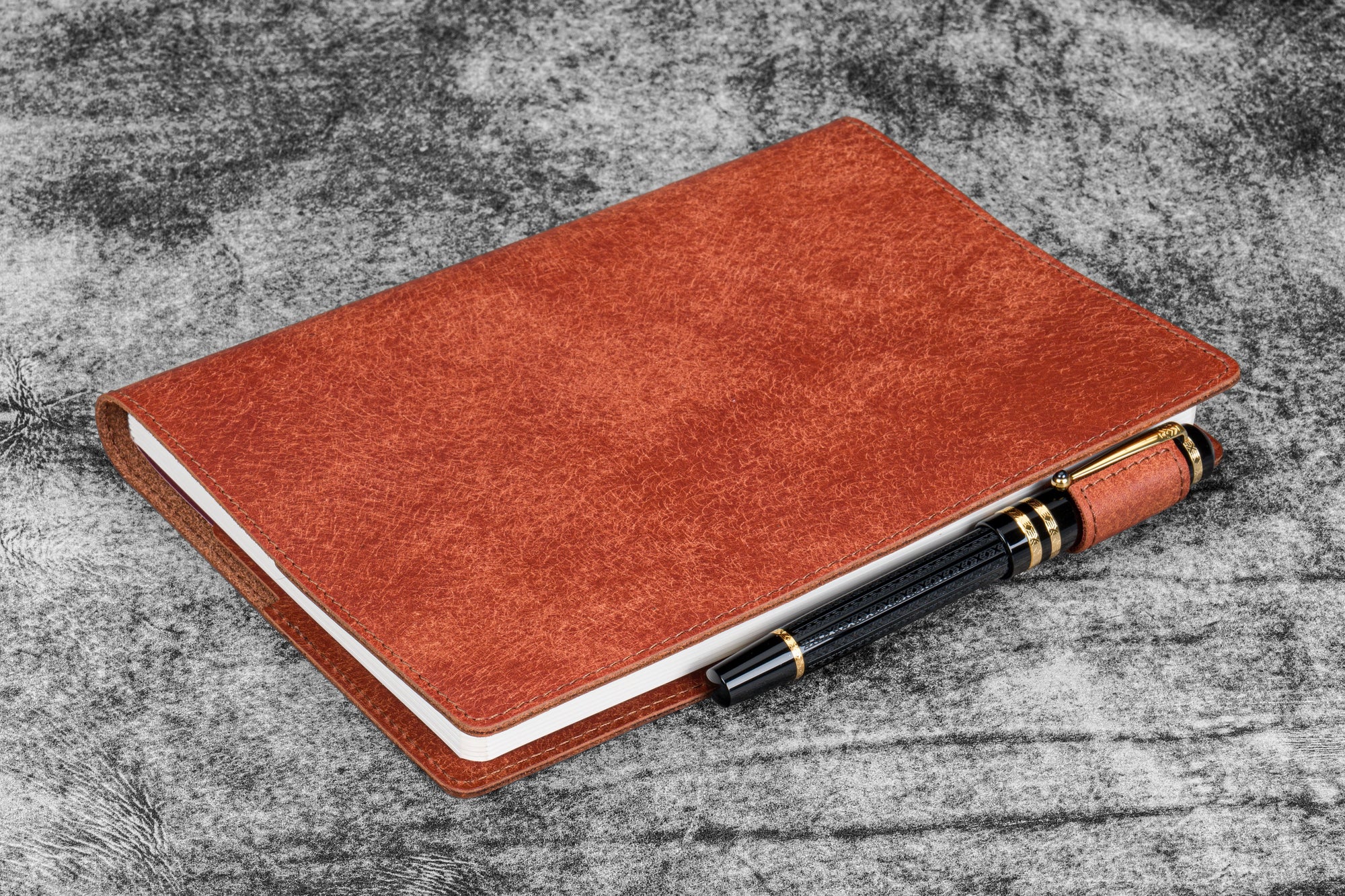 Deri A5 Defter Kılıfı - Aged Copper