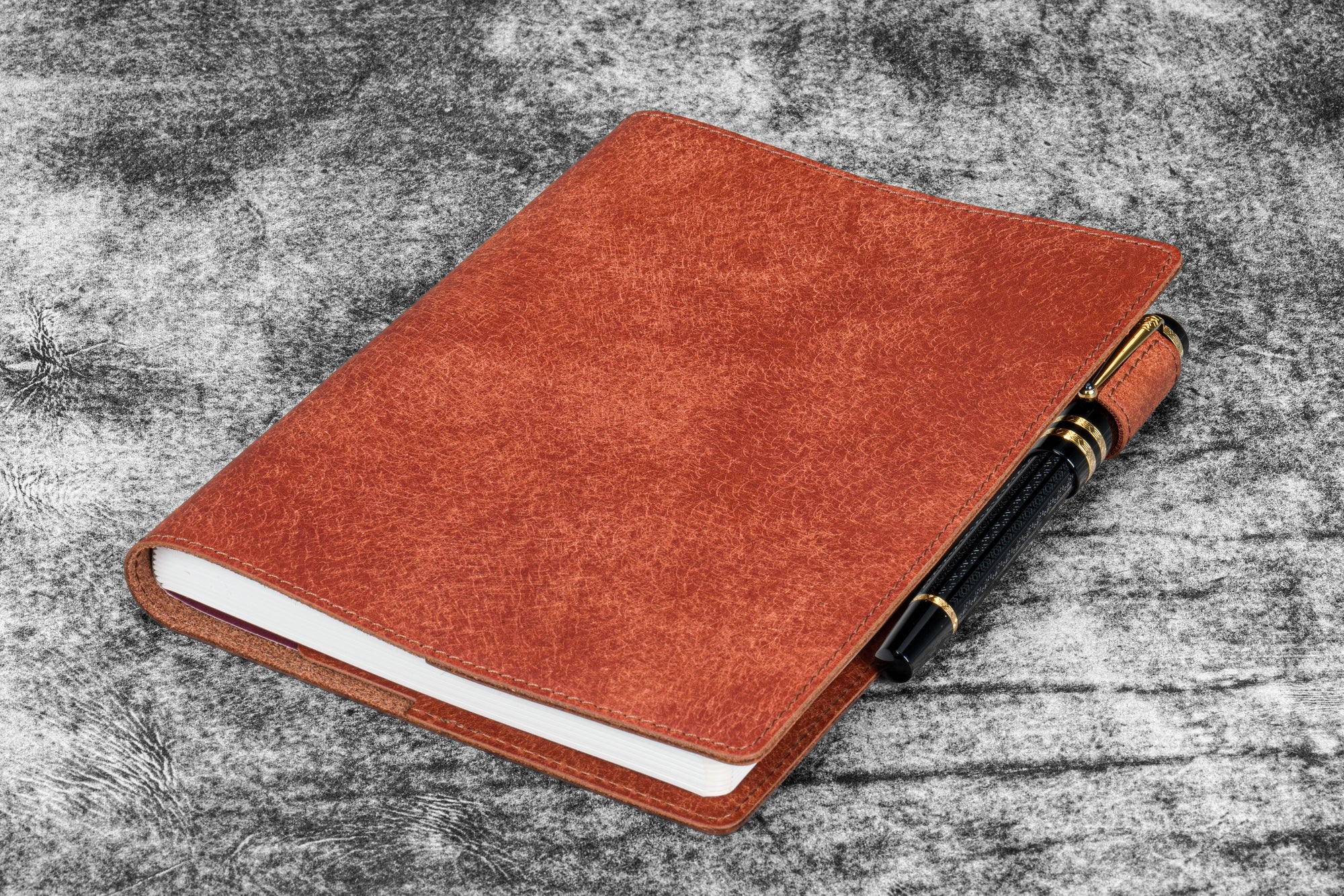 Deri A5 Defter Kılıfı - Aged Copper