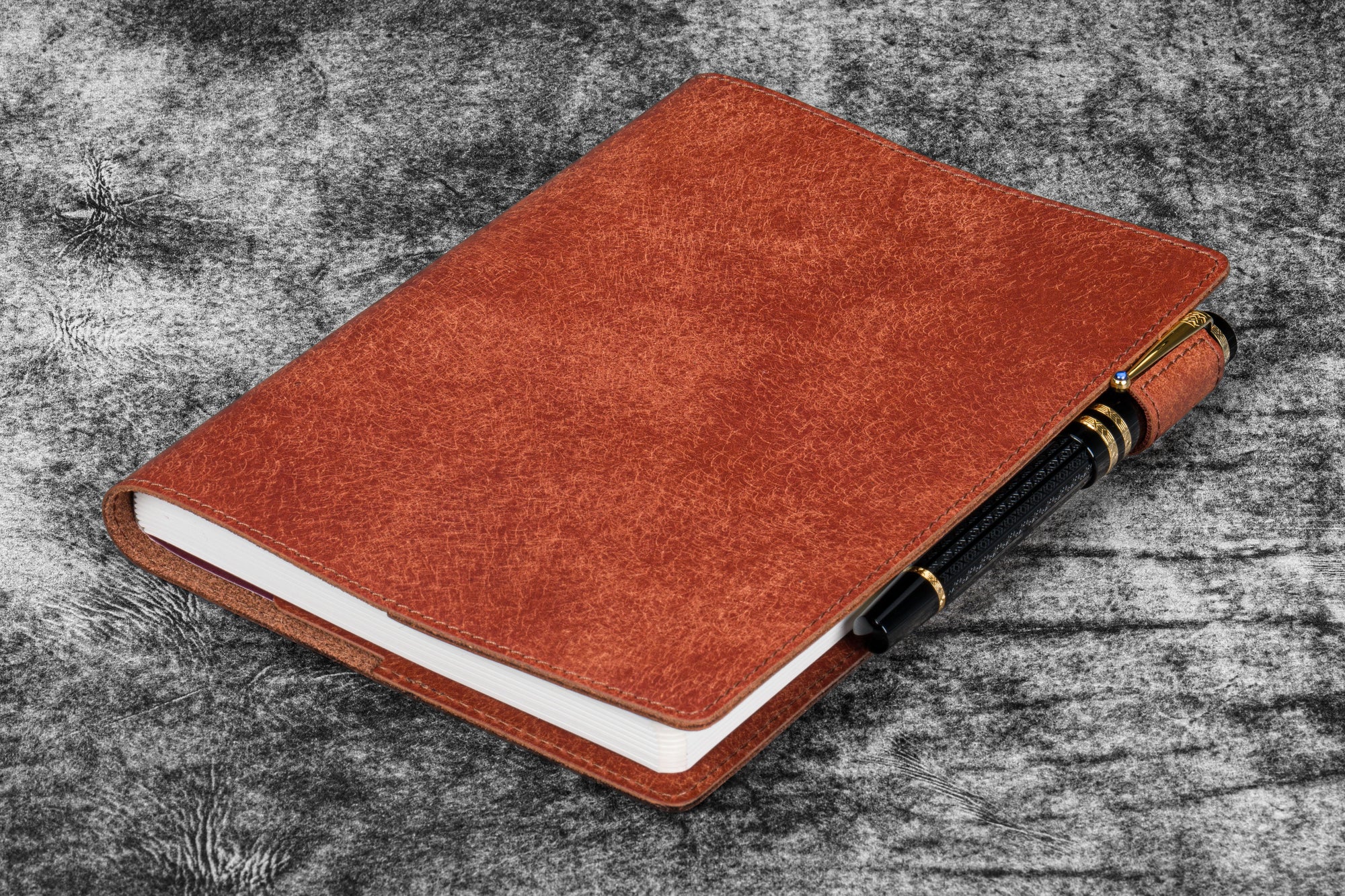 Deri A5 Defter Kılıfı - Aged Copper