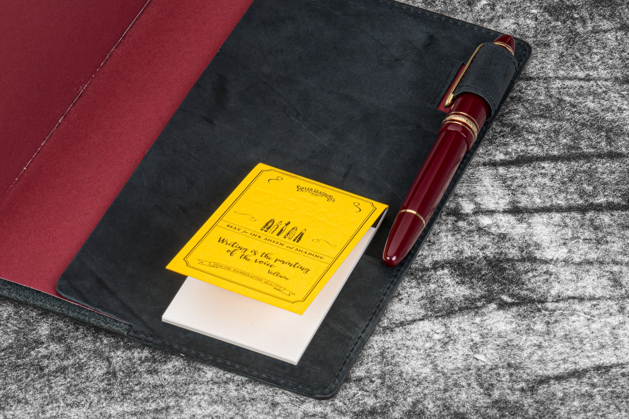 Deri A5 Defter Kılıfı - Crazy Horse Graphite