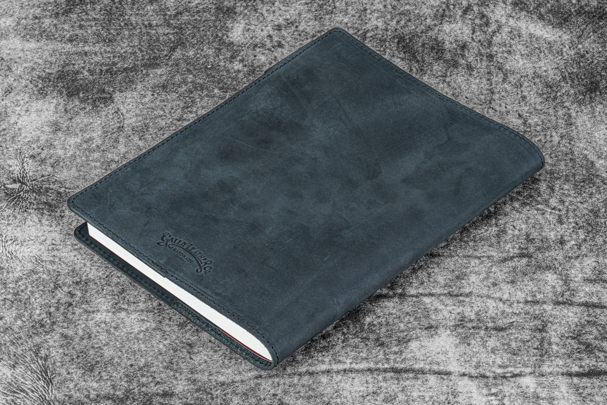 Deri A5 Defter Kılıfı - Crazy Horse Graphite
