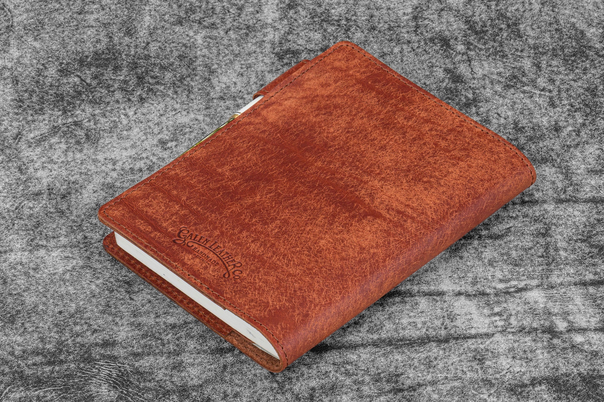Deri A6 Defter Kılıfı - Aged Copper