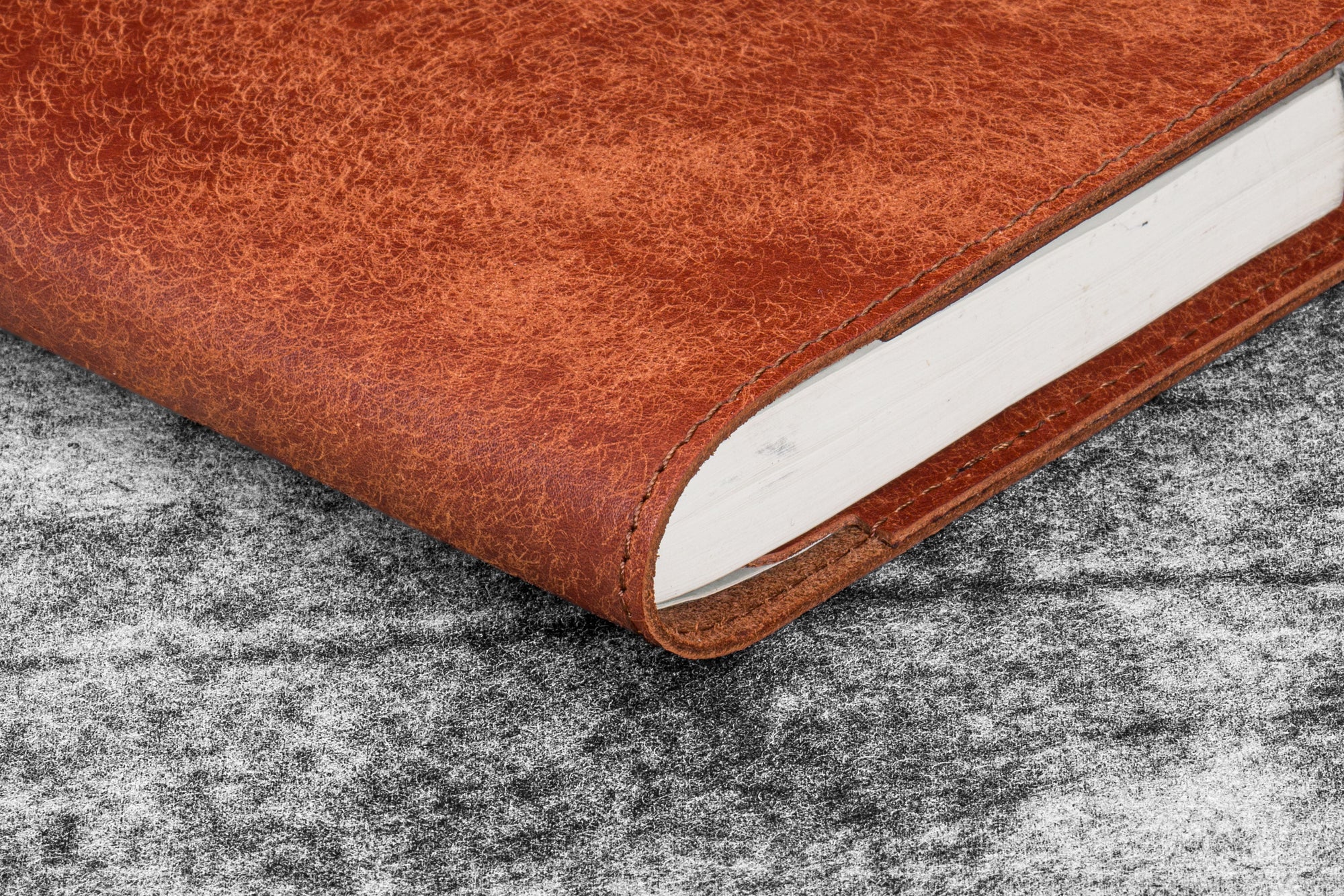 Deri A6 Defter Kılıfı - Aged Copper