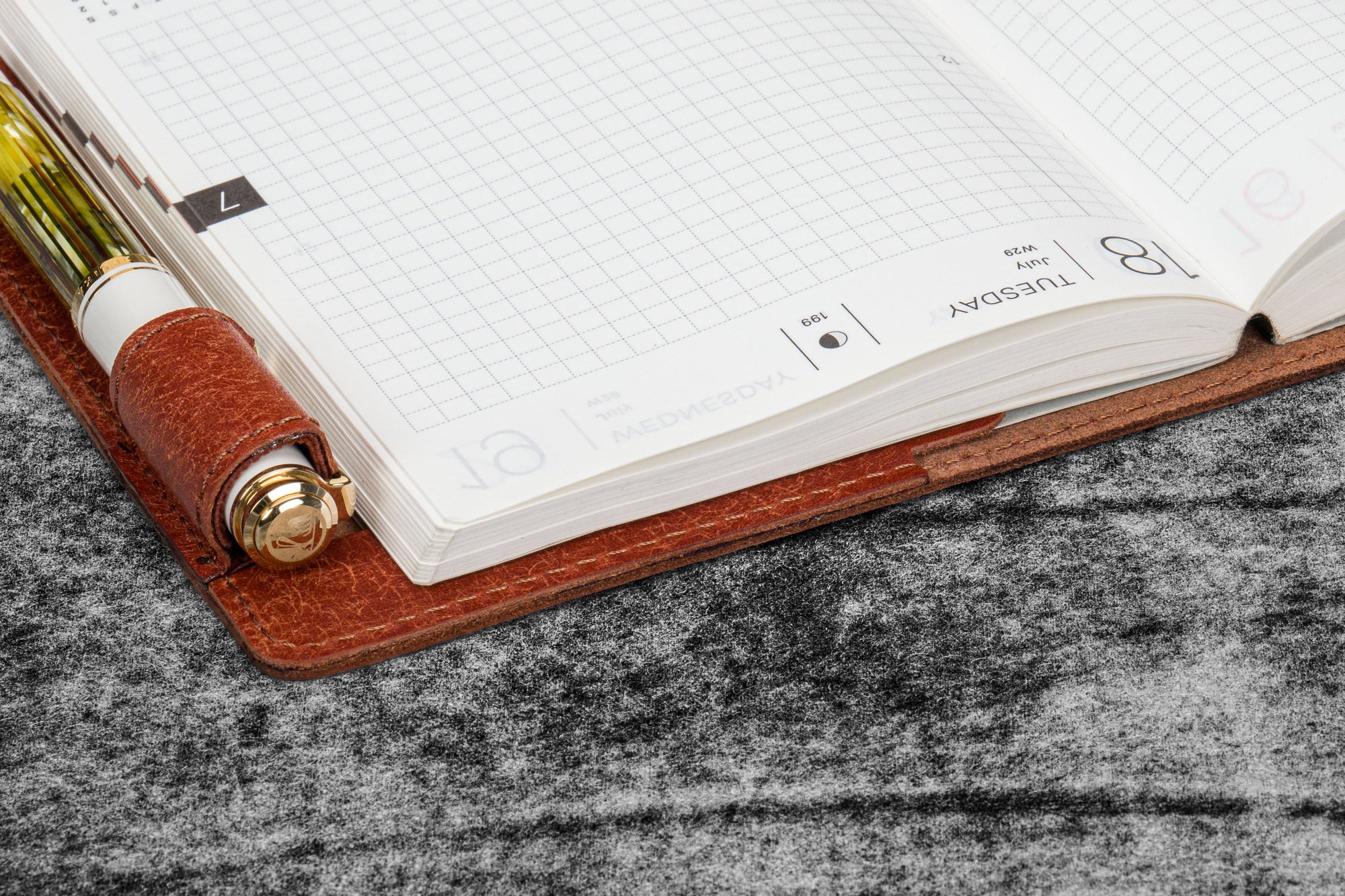 Deri A6 Defter Kılıfı - Aged Copper