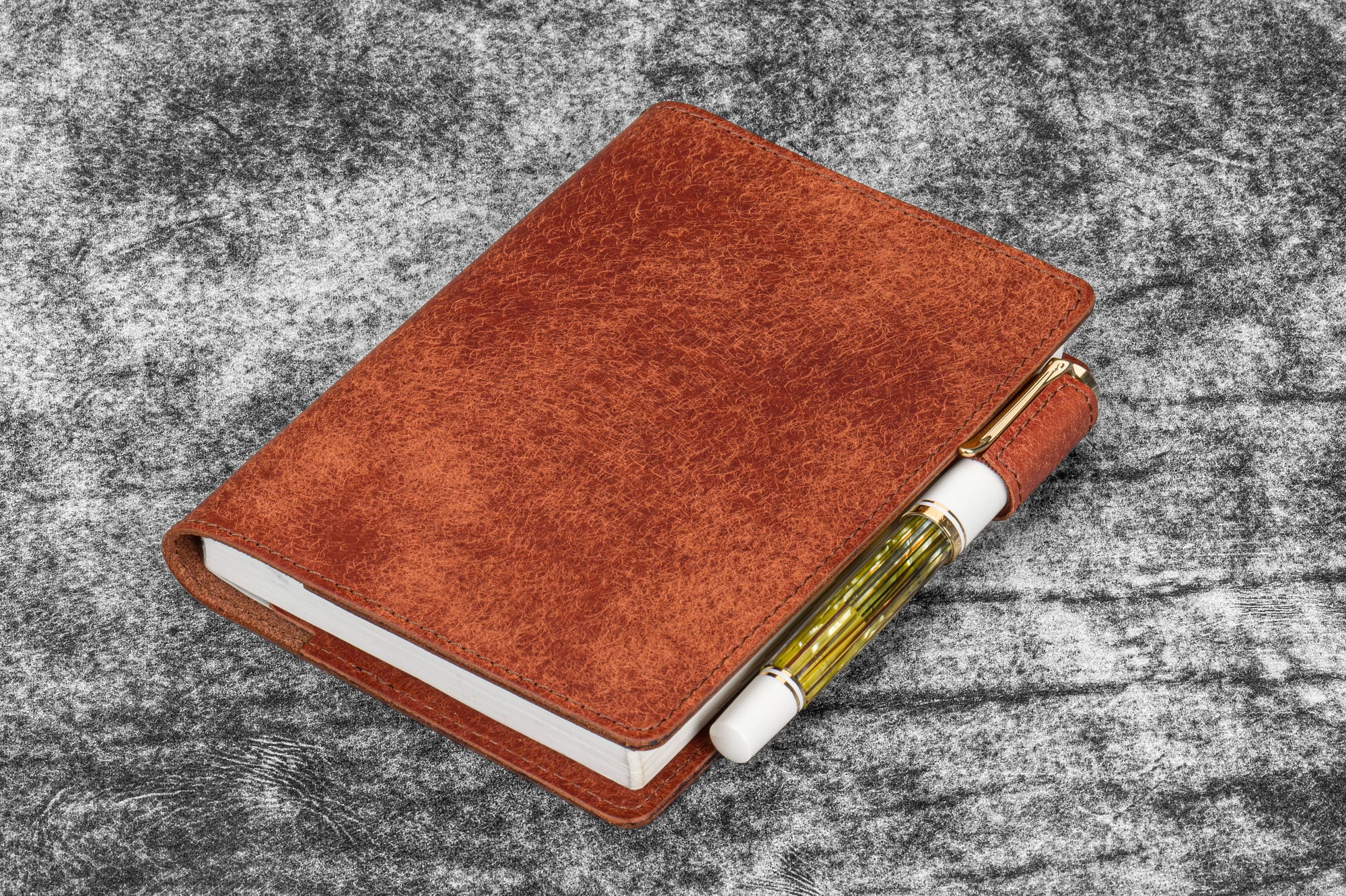 Deri A6 Defter Kılıfı - Aged Copper