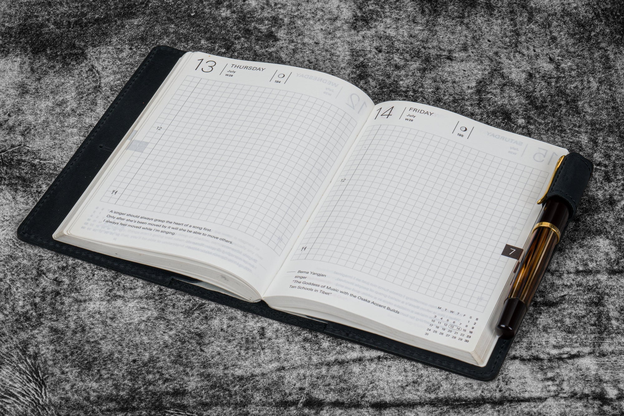Deri A6 Defter Kılıfı - Crazy Horse Graphite