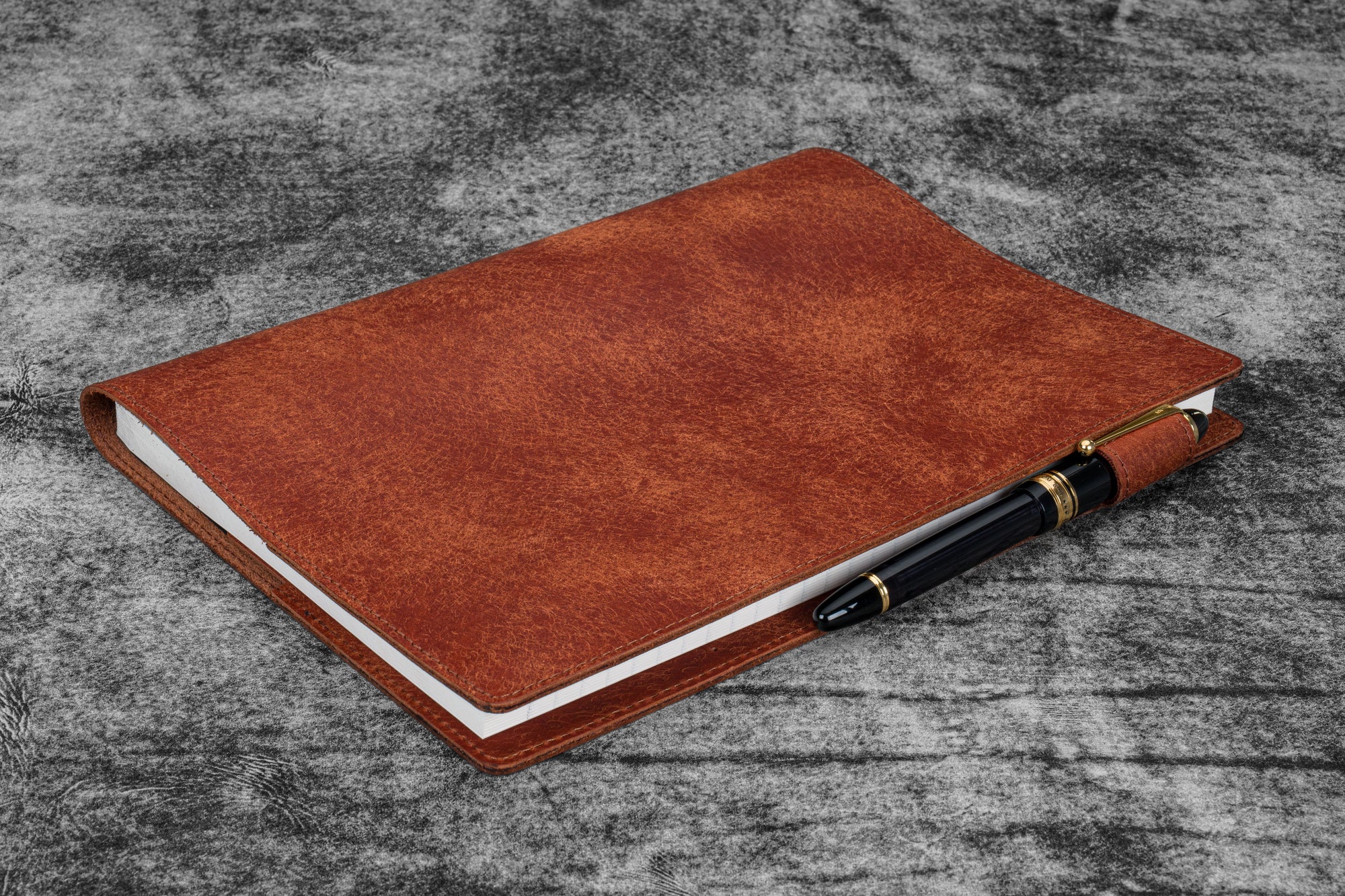 Deri B5 Defter Kılıfı - Aged Copper