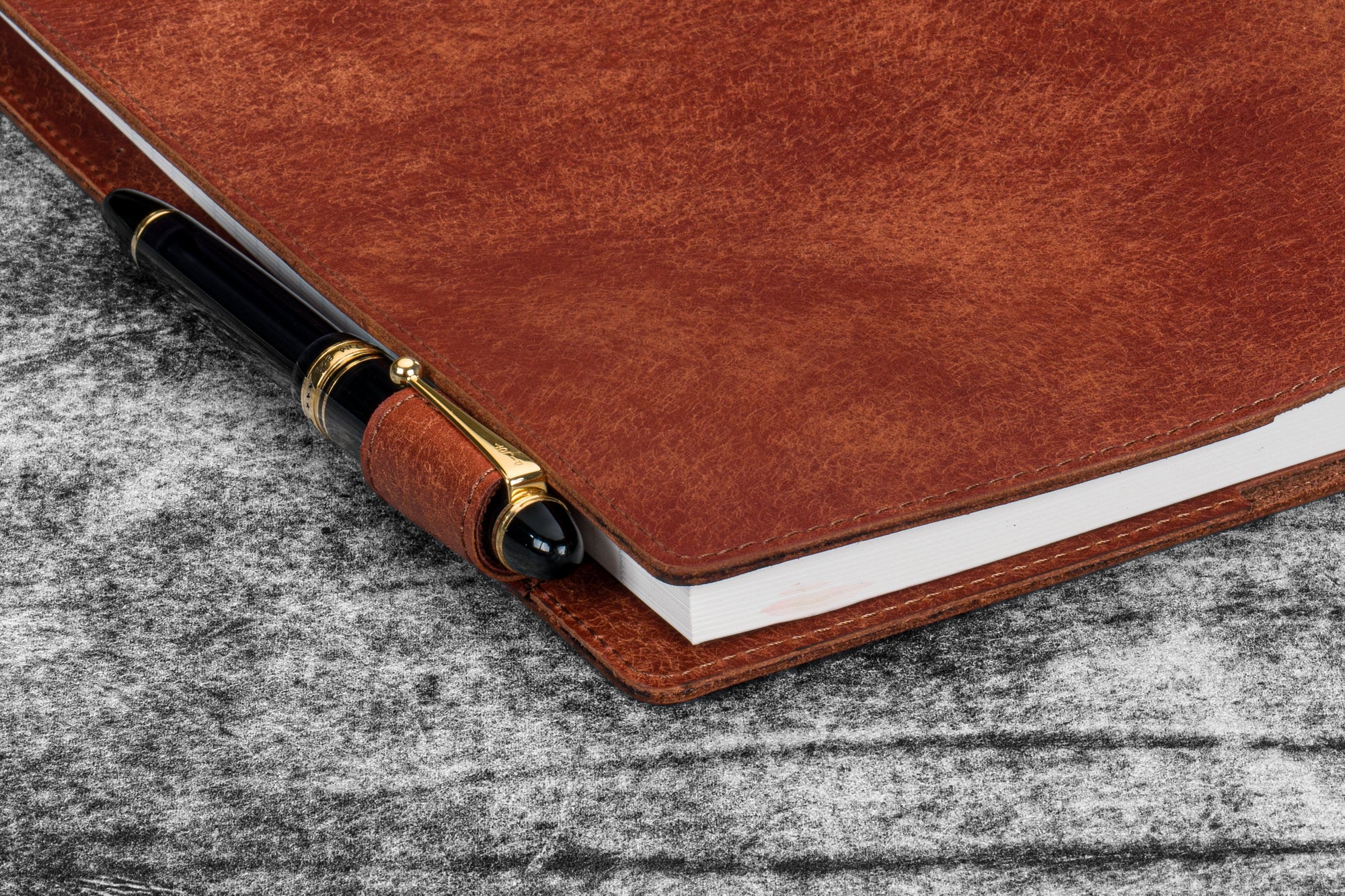 Deri B5 Defter Kılıfı - Aged Copper