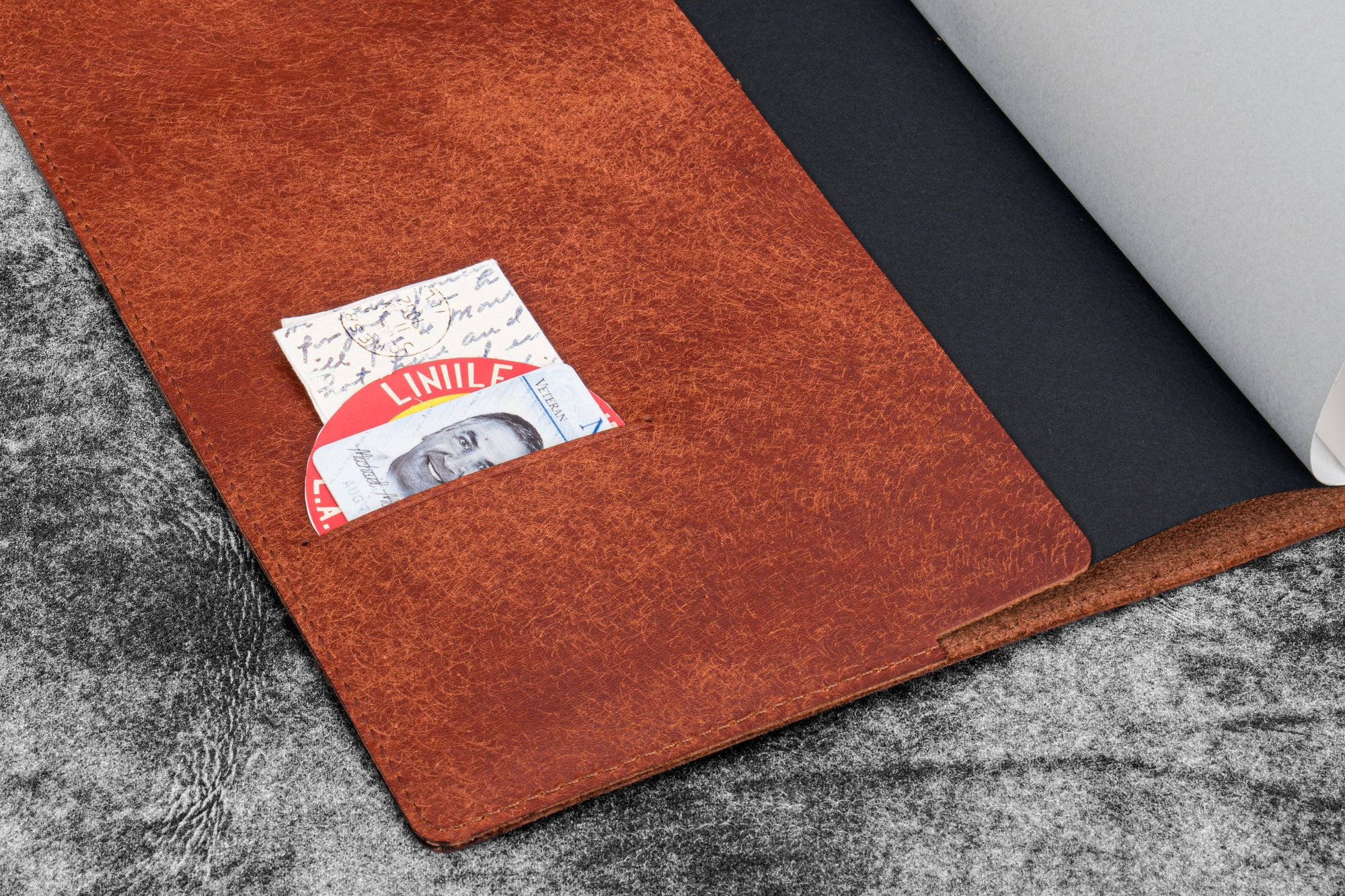Deri B5 Defter Kılıfı - Aged Copper