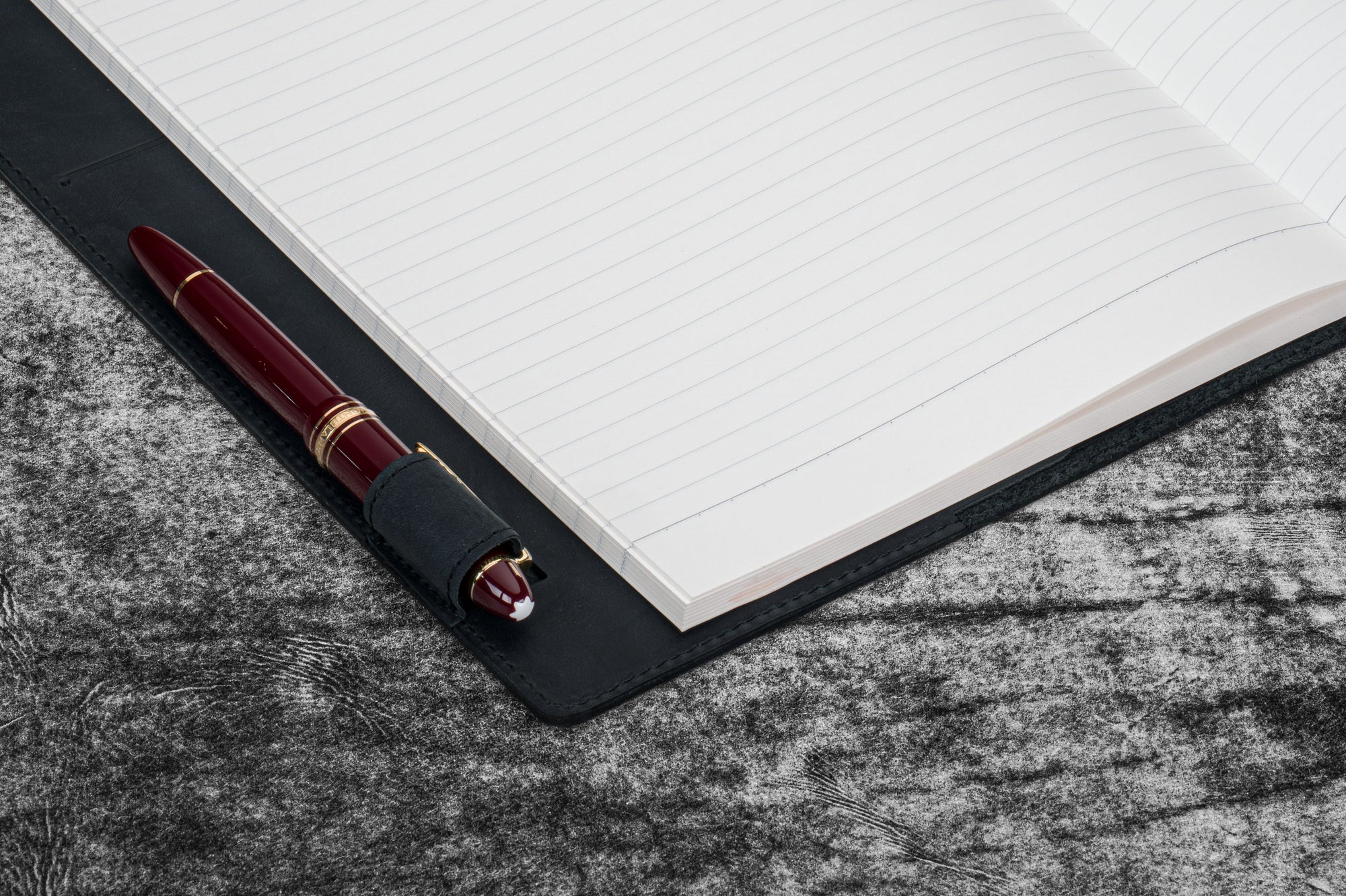 Deri B5 Defter Kılıfı - Crazy Horse Graphite