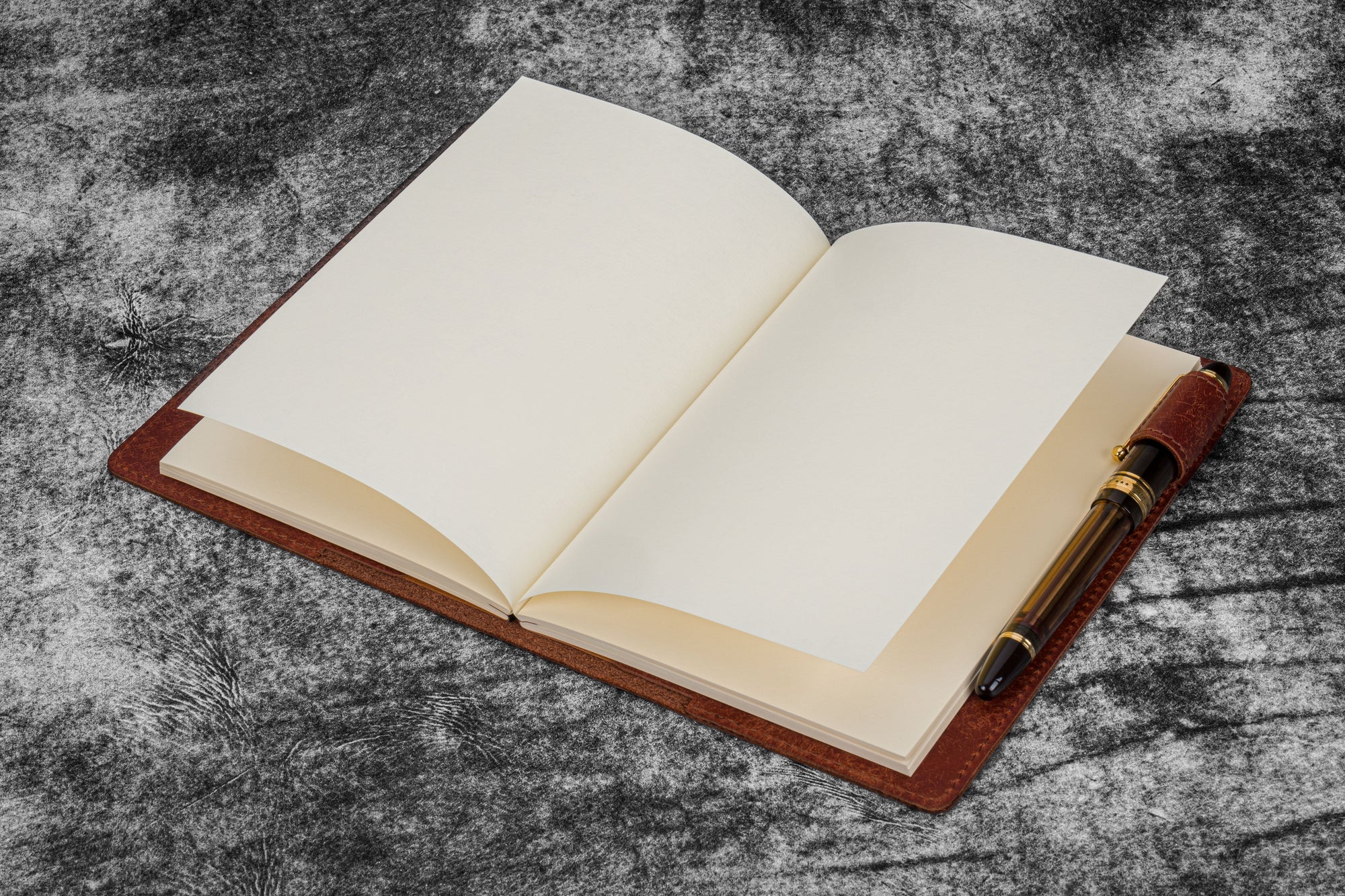 Deri B6 Defter Kılıfı - Aged Copper