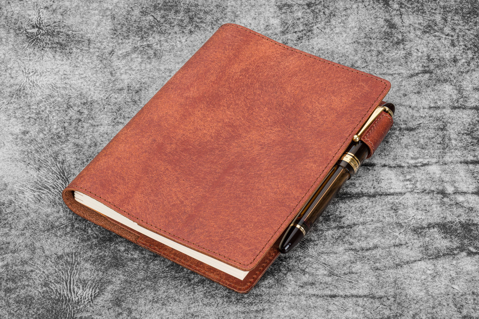 Deri B6 Defter Kılıfı - Aged Copper