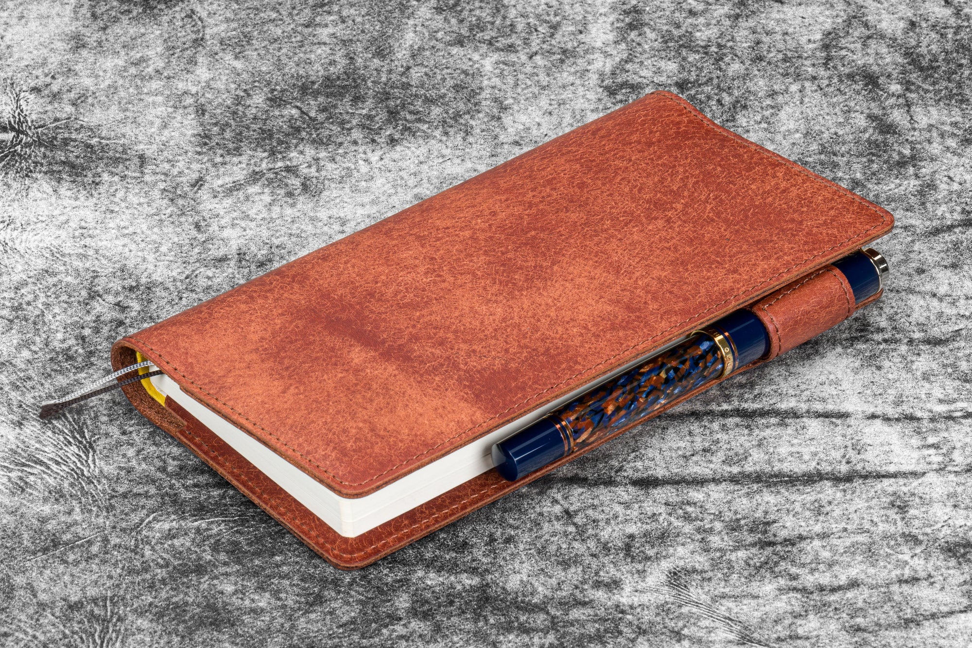Leather Slim Hobonichi Weeks Planner Cover - Aged Copper
