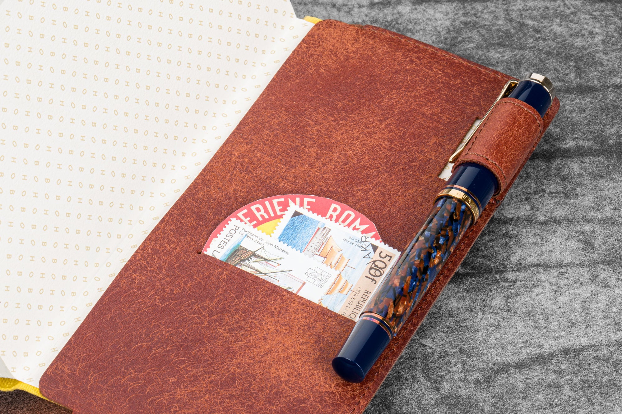 Leather Slim Hobonichi Weeks Planner Cover - Aged Copper