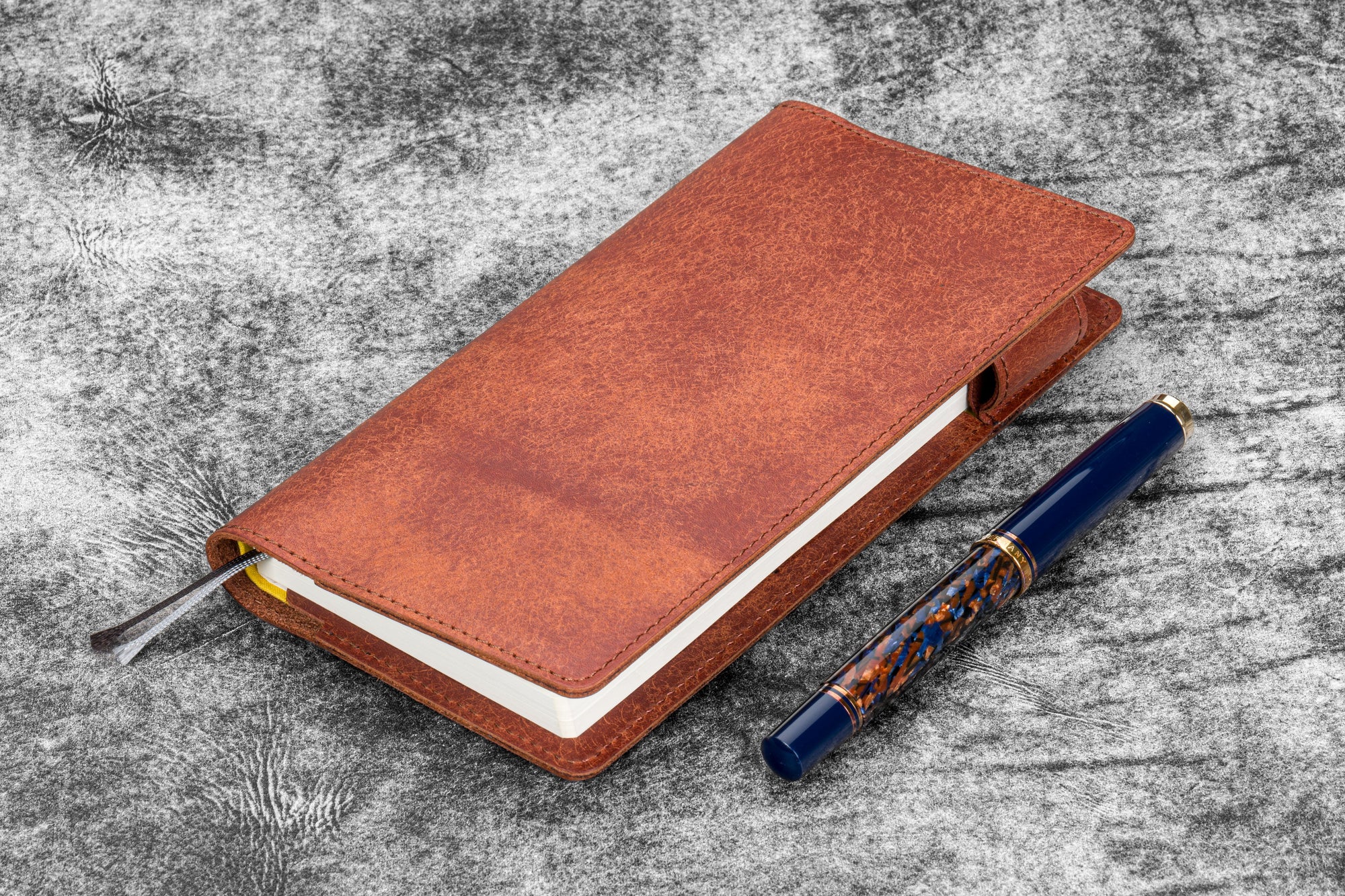 Leather Slim Hobonichi Weeks Planner Cover - Aged Copper