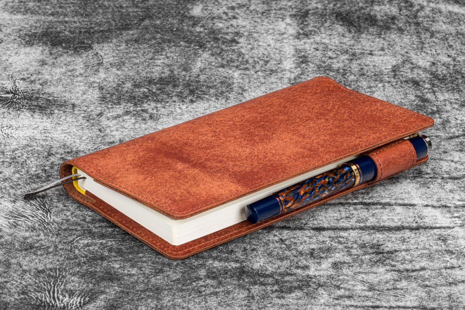 Leather Slim Hobonichi Weeks Planner Cover - Aged Copper