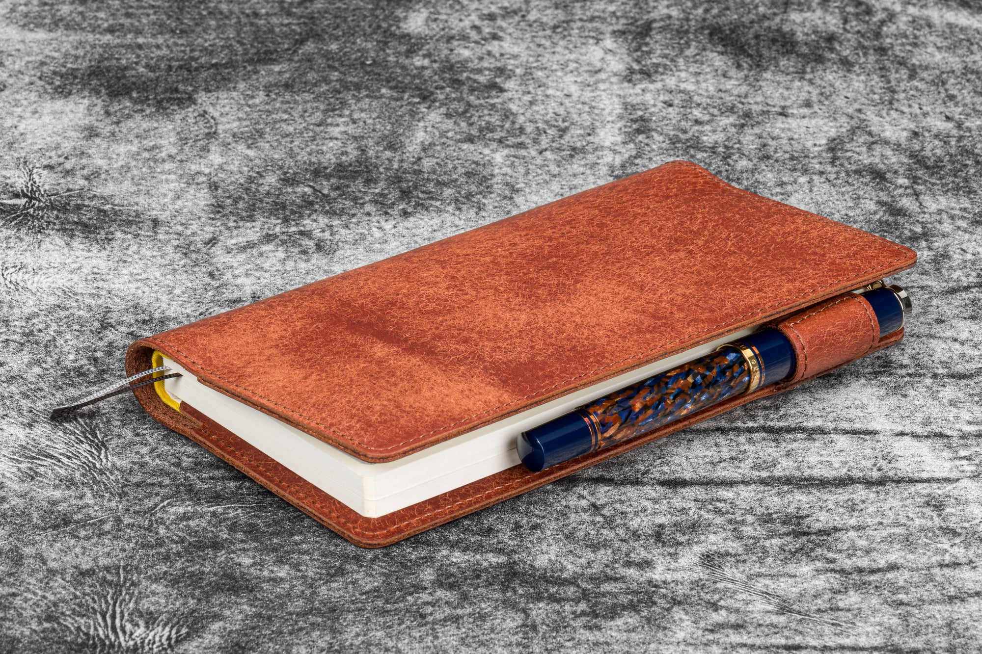 Leather Slim Hobonichi Weeks Planner Cover - Aged Copper