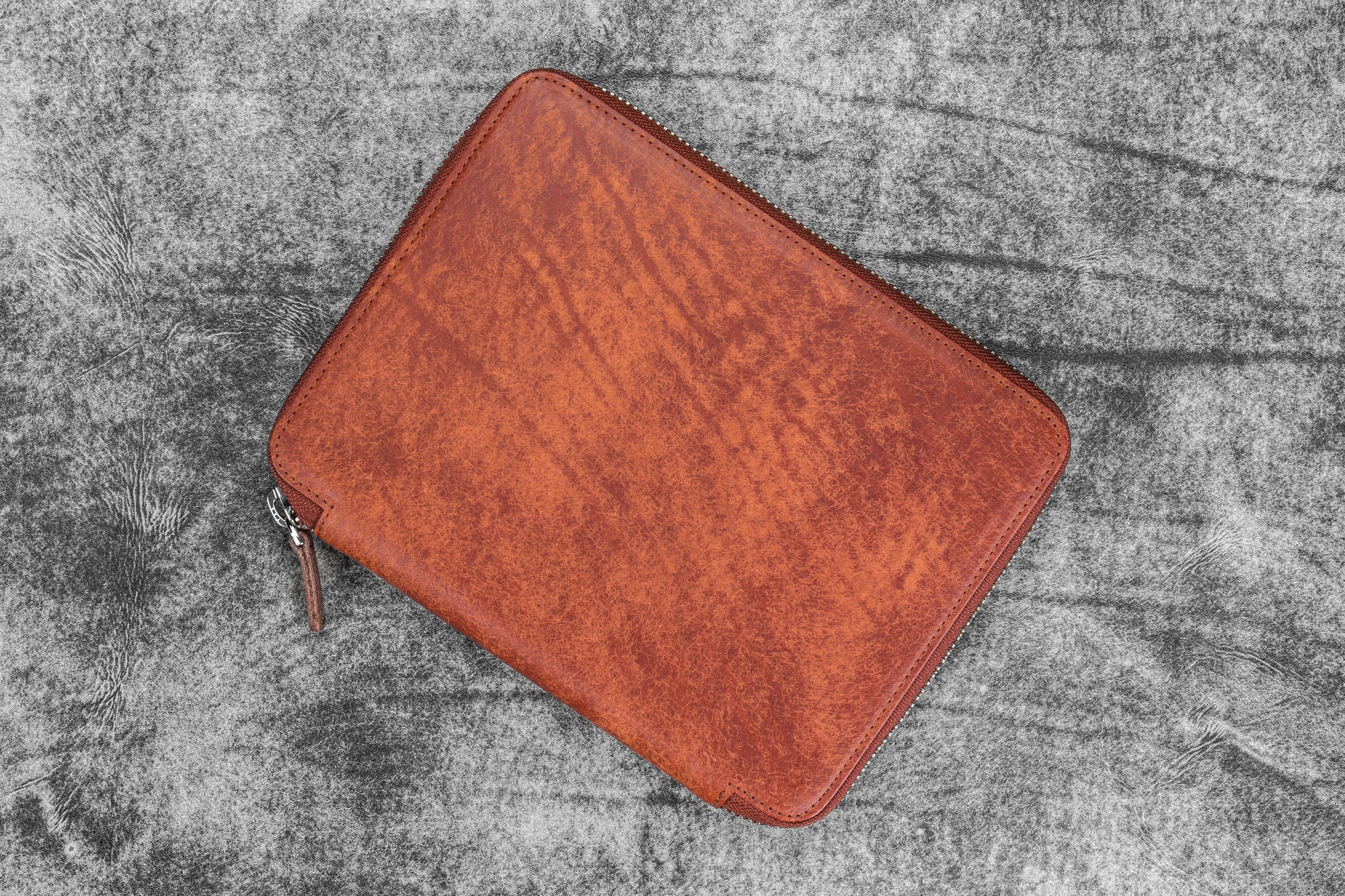 10'lu Deri Kalemlik ve A5 Defter Kılıfı - Aged Copper