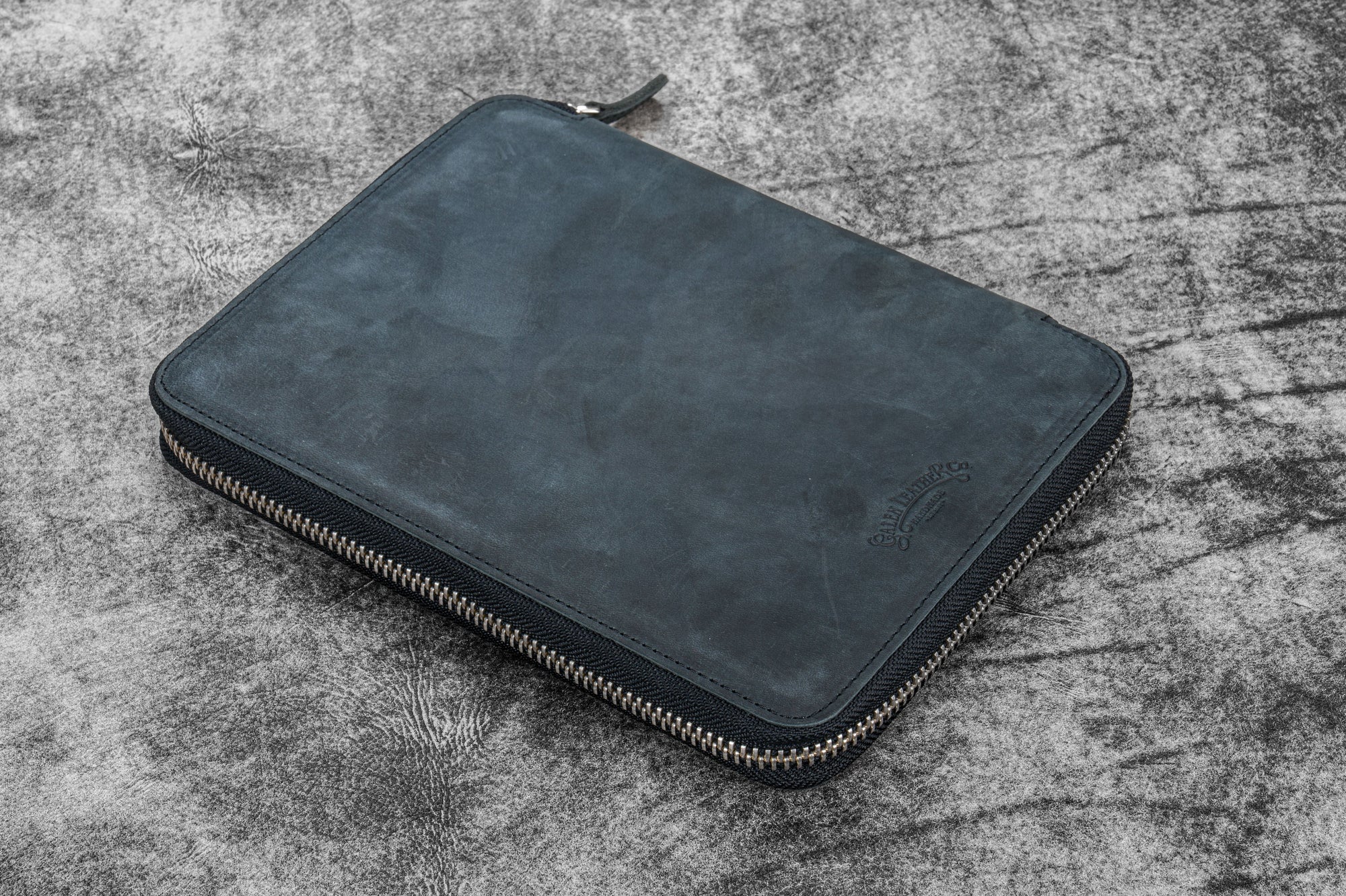 10'lu Deri Kalemlik ve A5 Defter Kılıfı - Crazy Horse Graphite