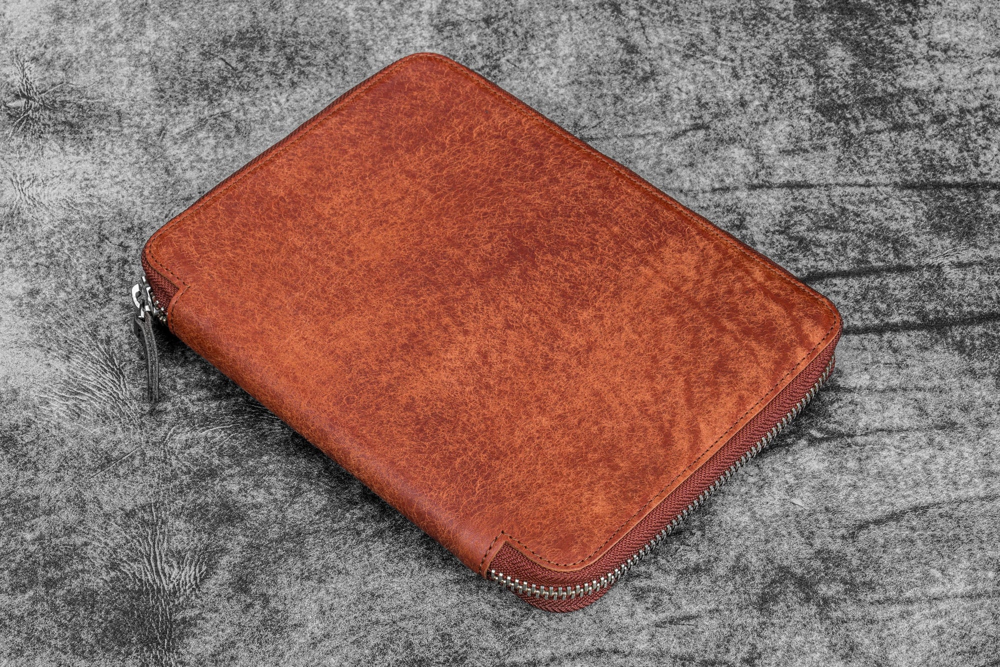 A5 Deri Organizer ve Kalemlik - Aged Copper