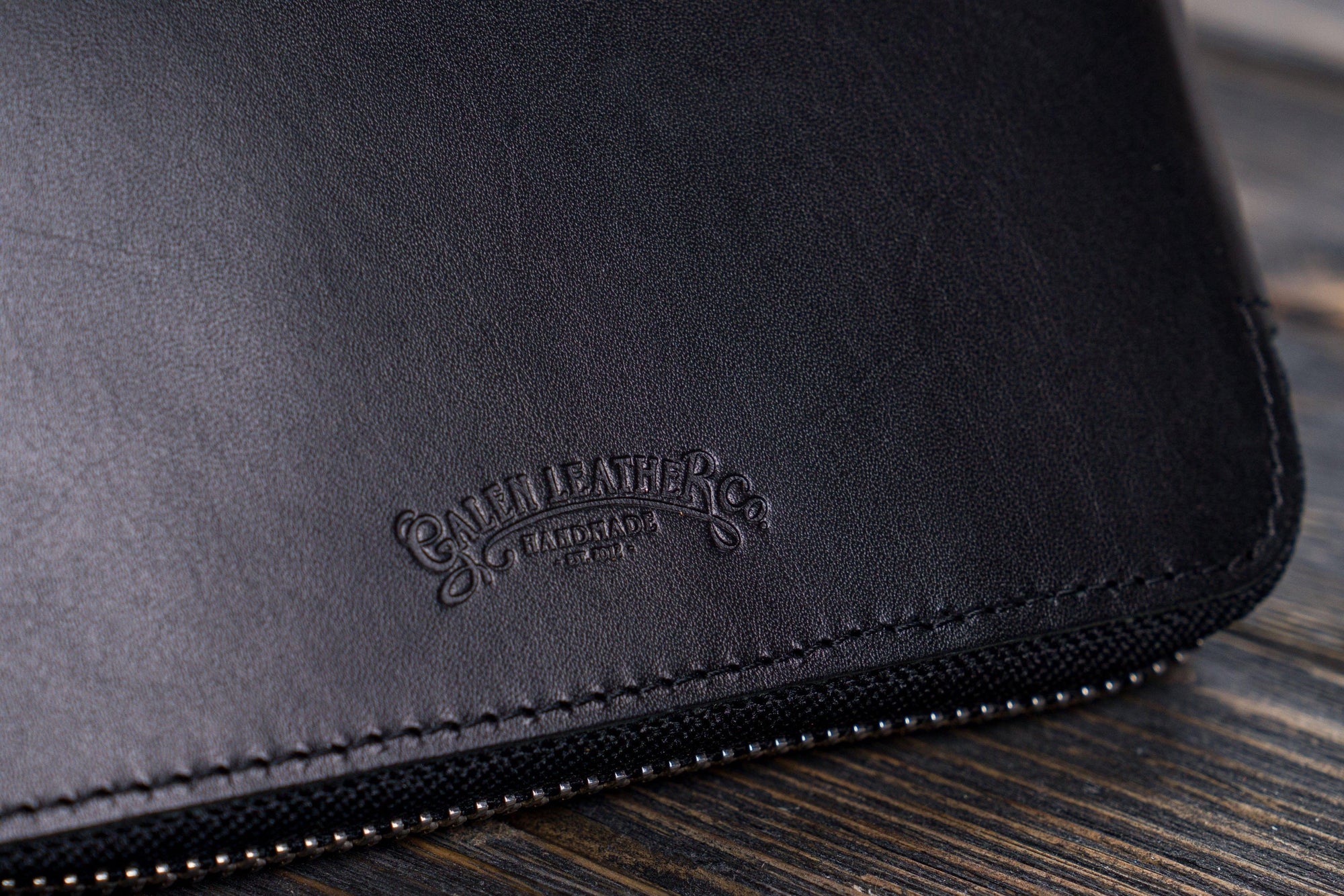 Leather Zippered A5 Leuchtturm1917 Notebook Folio - Black