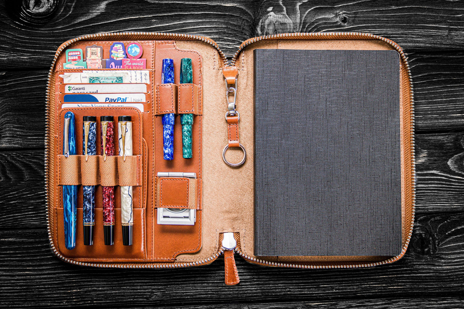 Leather Zippered A5 Leuchtturm1917 Notebook Folio - Brown