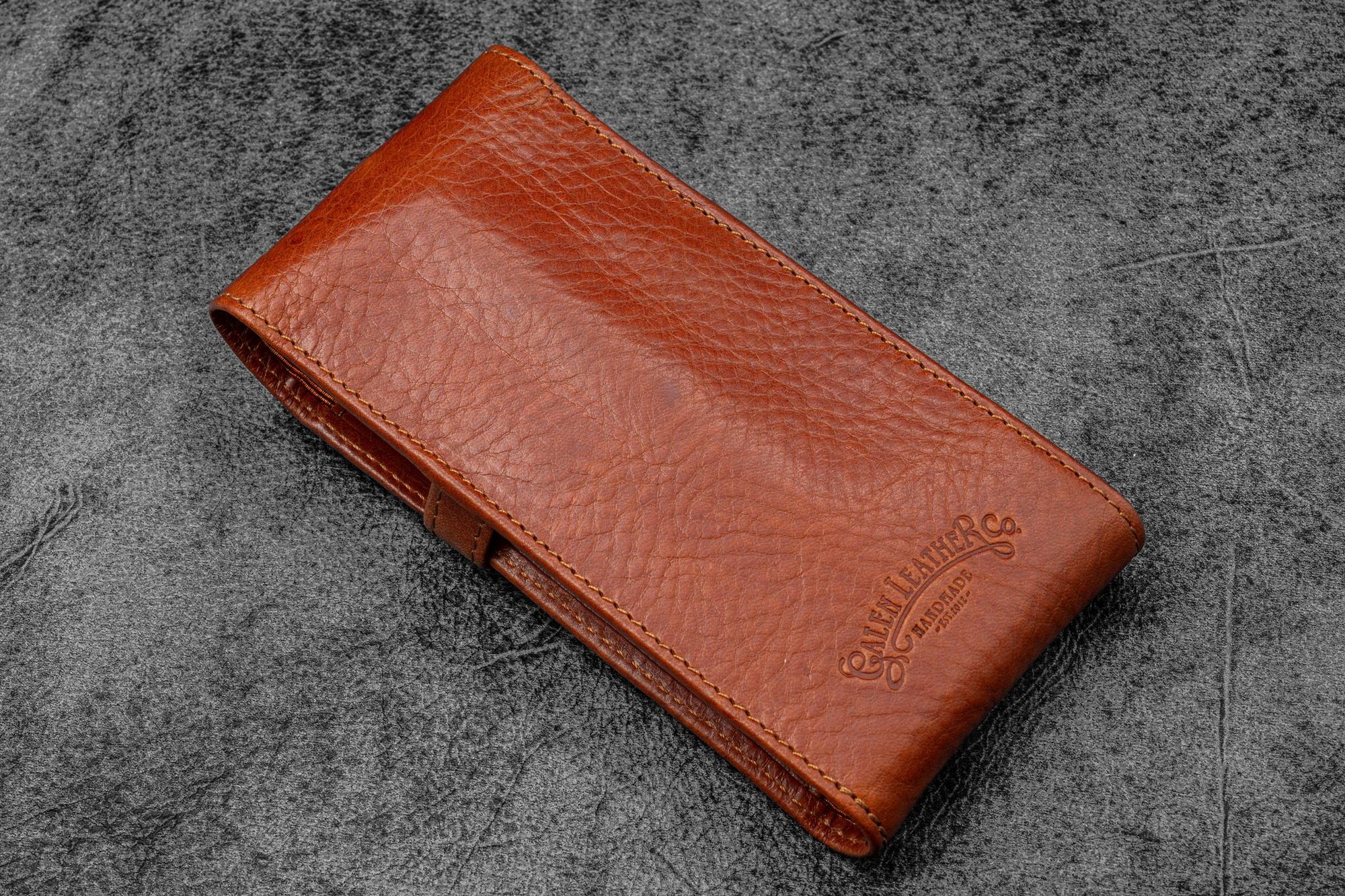 Legacy Koleksiyonu Deri TwinFlip 3&#39;lü Dolma Kalem Kılıfı- Deep Konyak