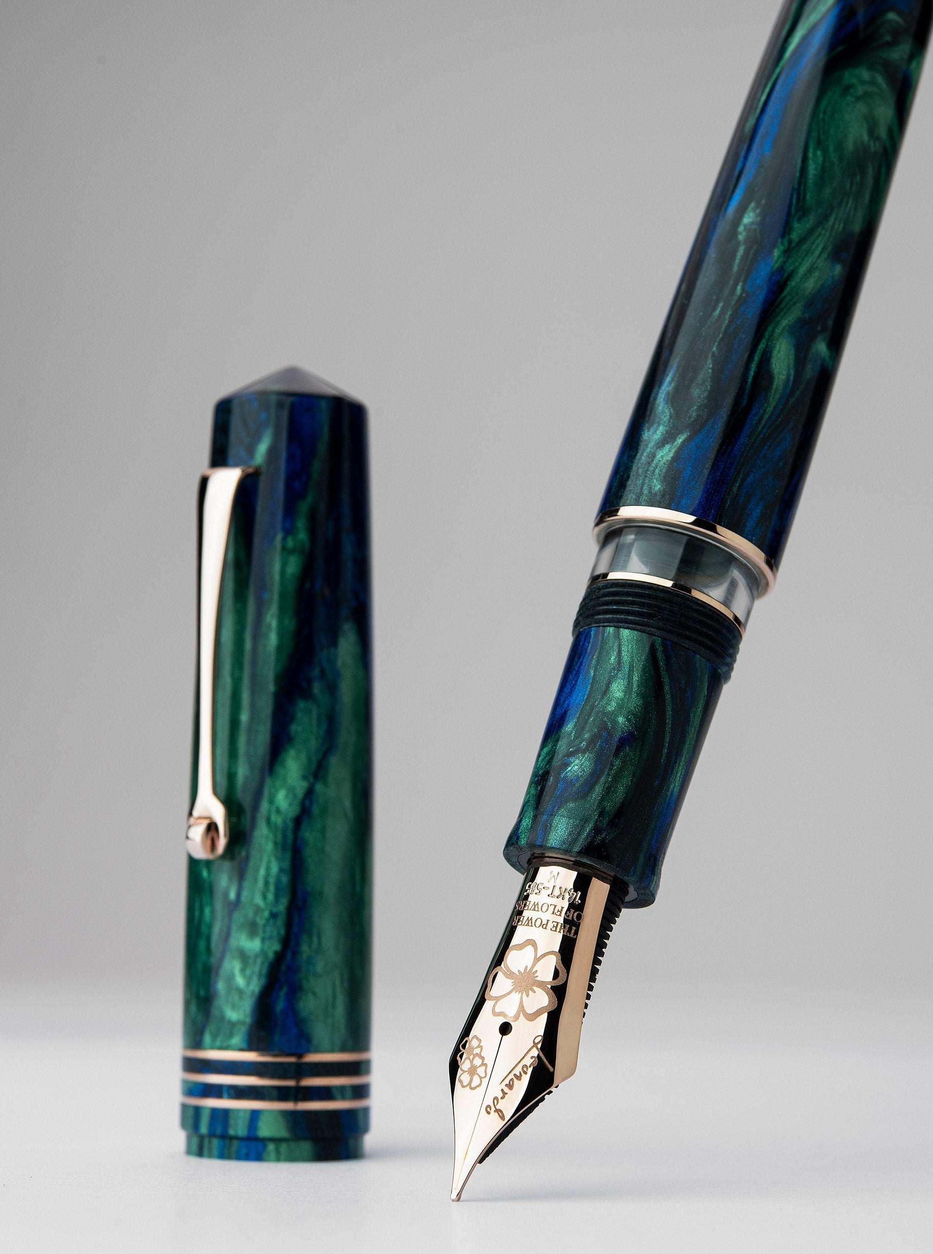 Leonardo MZG2.0 Fiordaliso Blue Dolma Kalem - 14k #8 Altın Uç