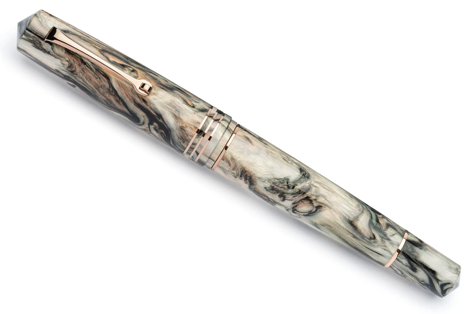 Leonardo Momento Zero Grande 2.0 Fountain Pen – Golden Abalone – RGT #8 14K Gold